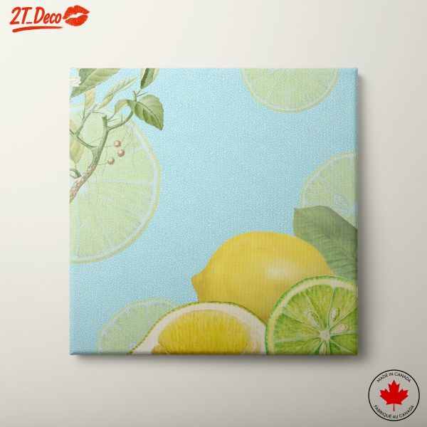 Stylized Lemon and Lime Abstract Art