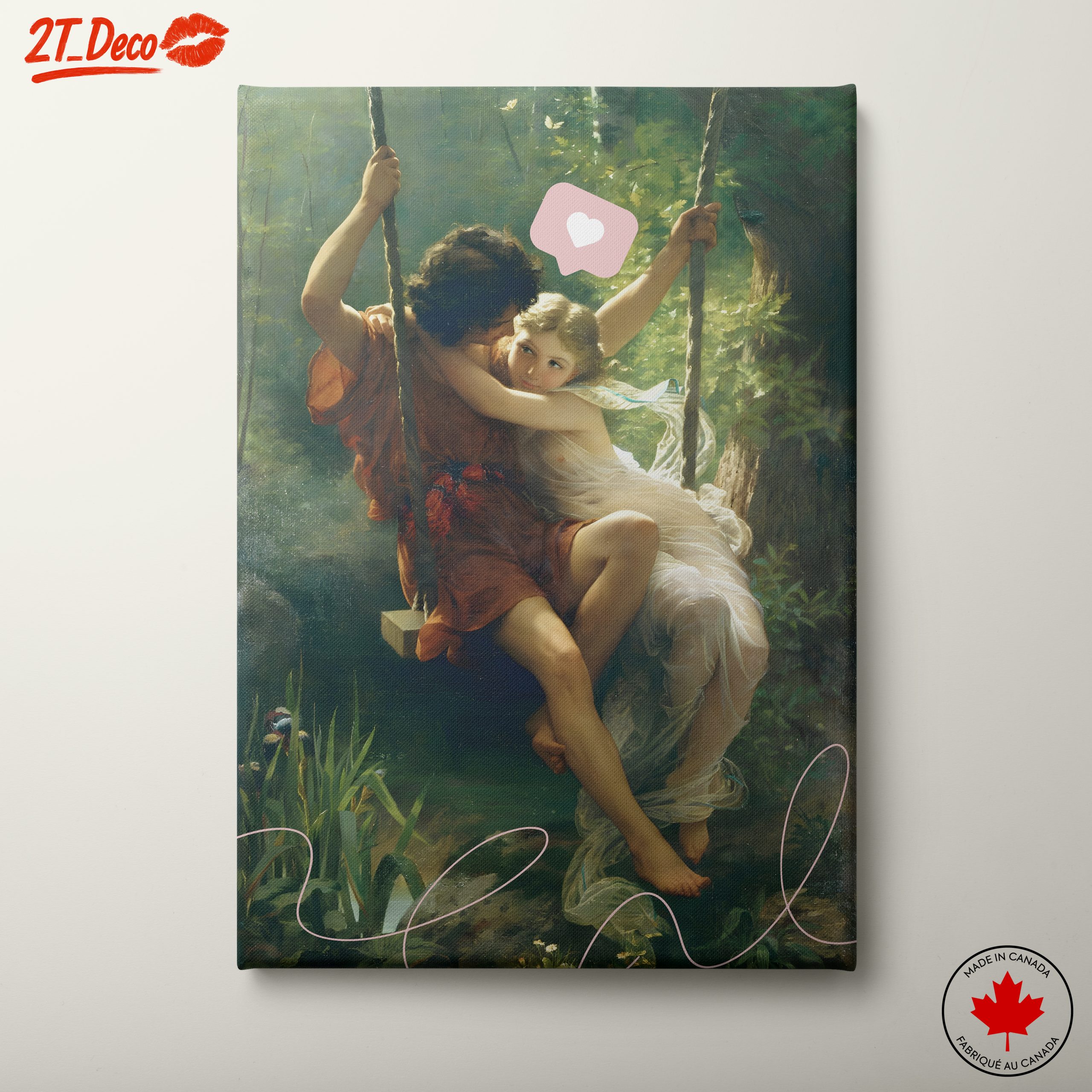 Romantic Contemporary Portrait of Embrace