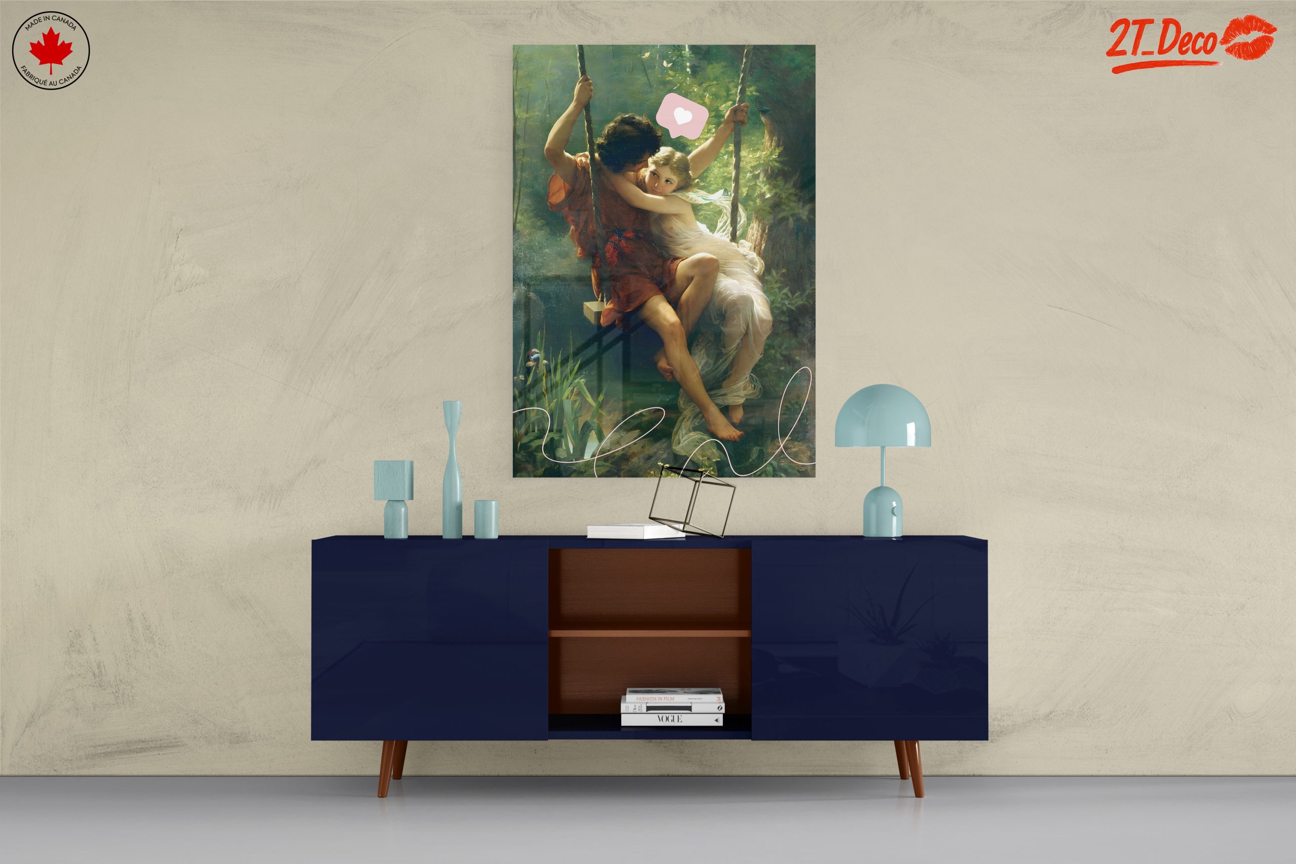 Romantic Contemporary Portrait of Embrace - Image 8