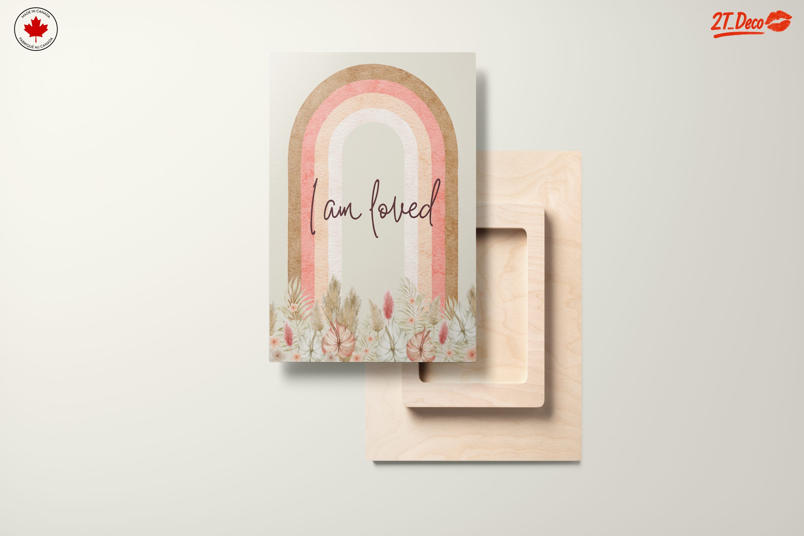 I Am Loved Floral Rainbow Art - Image 11