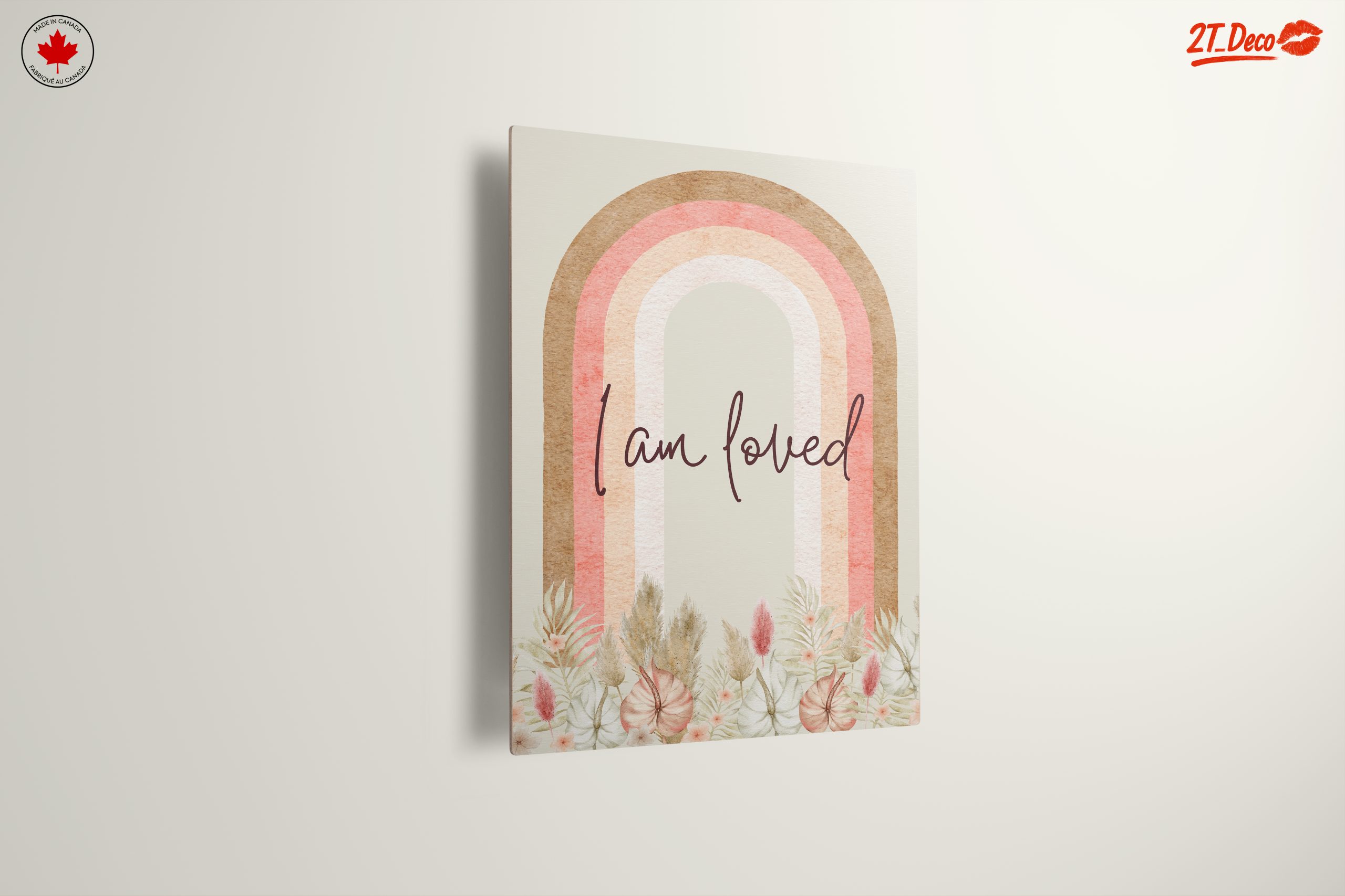 I Am Loved Floral Rainbow Art - Image 13