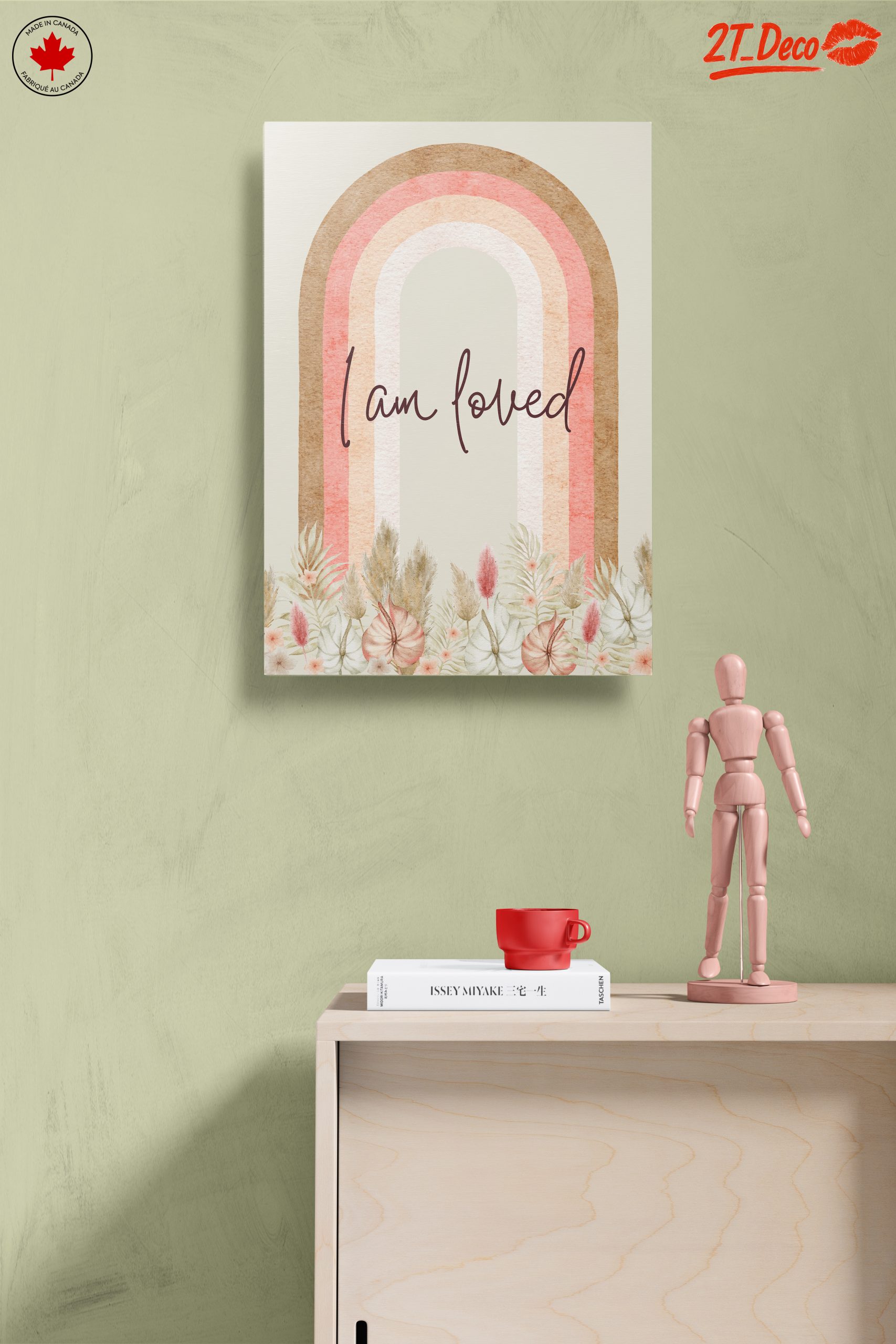 I Am Loved Floral Rainbow Art - Image 14