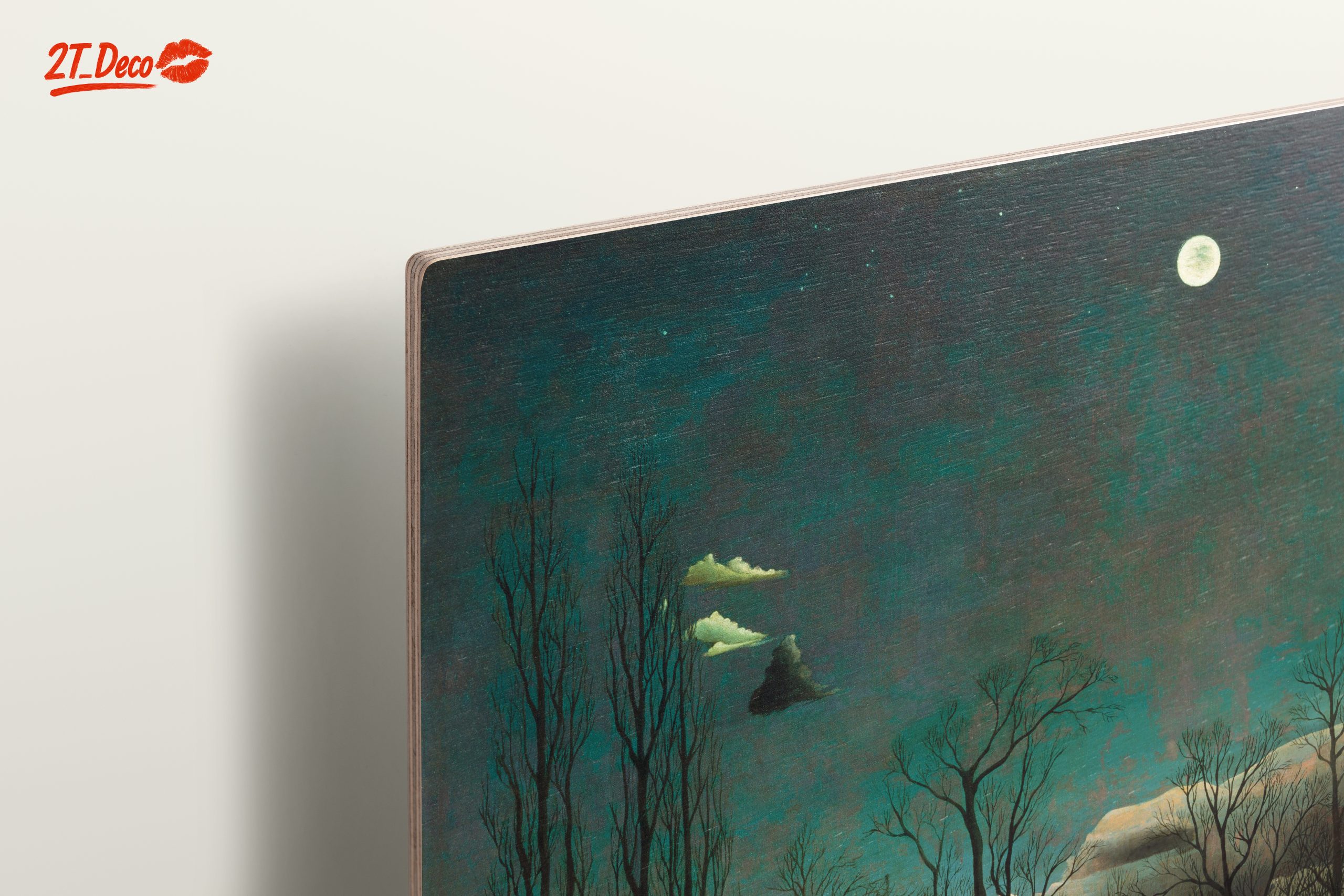 Figures in Nature Under a Moonlit Sky - Image 15