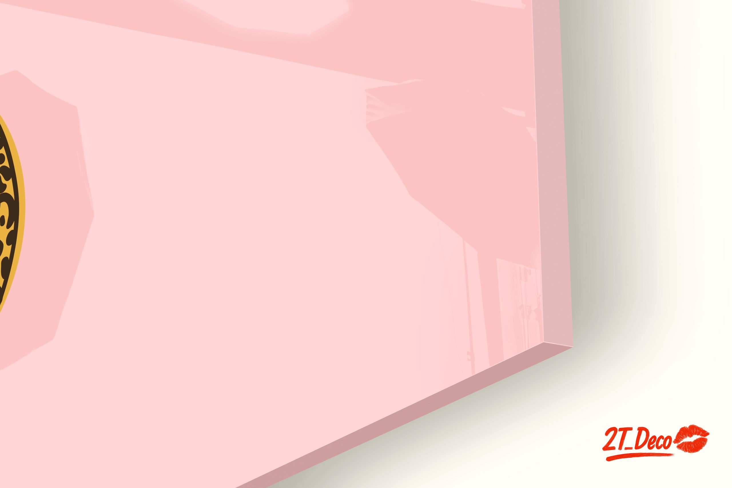 Stylized Leopard Illustration on Pink Background - Image 9