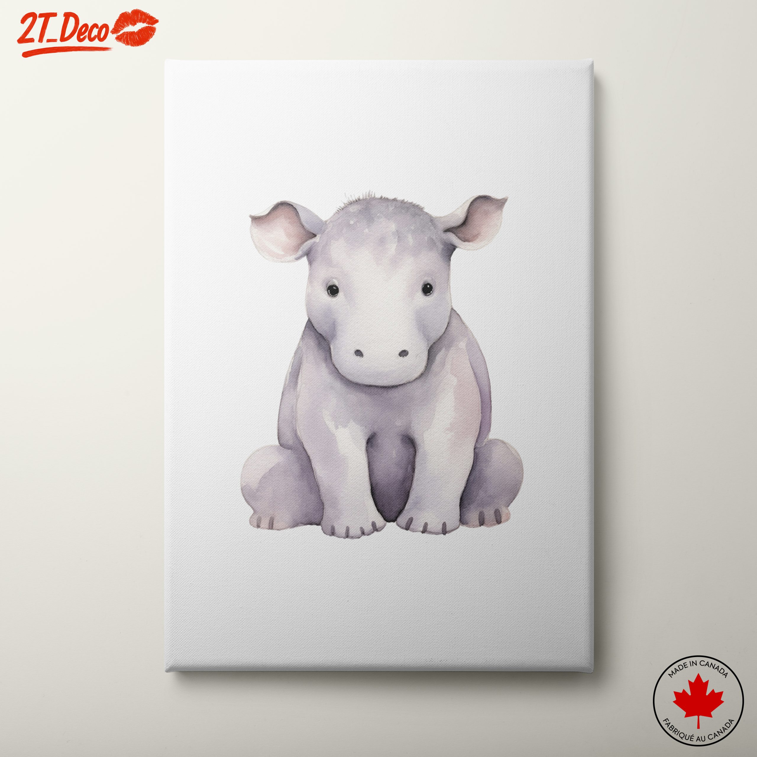 Adorable Watercolor Artwork of a Young Animal