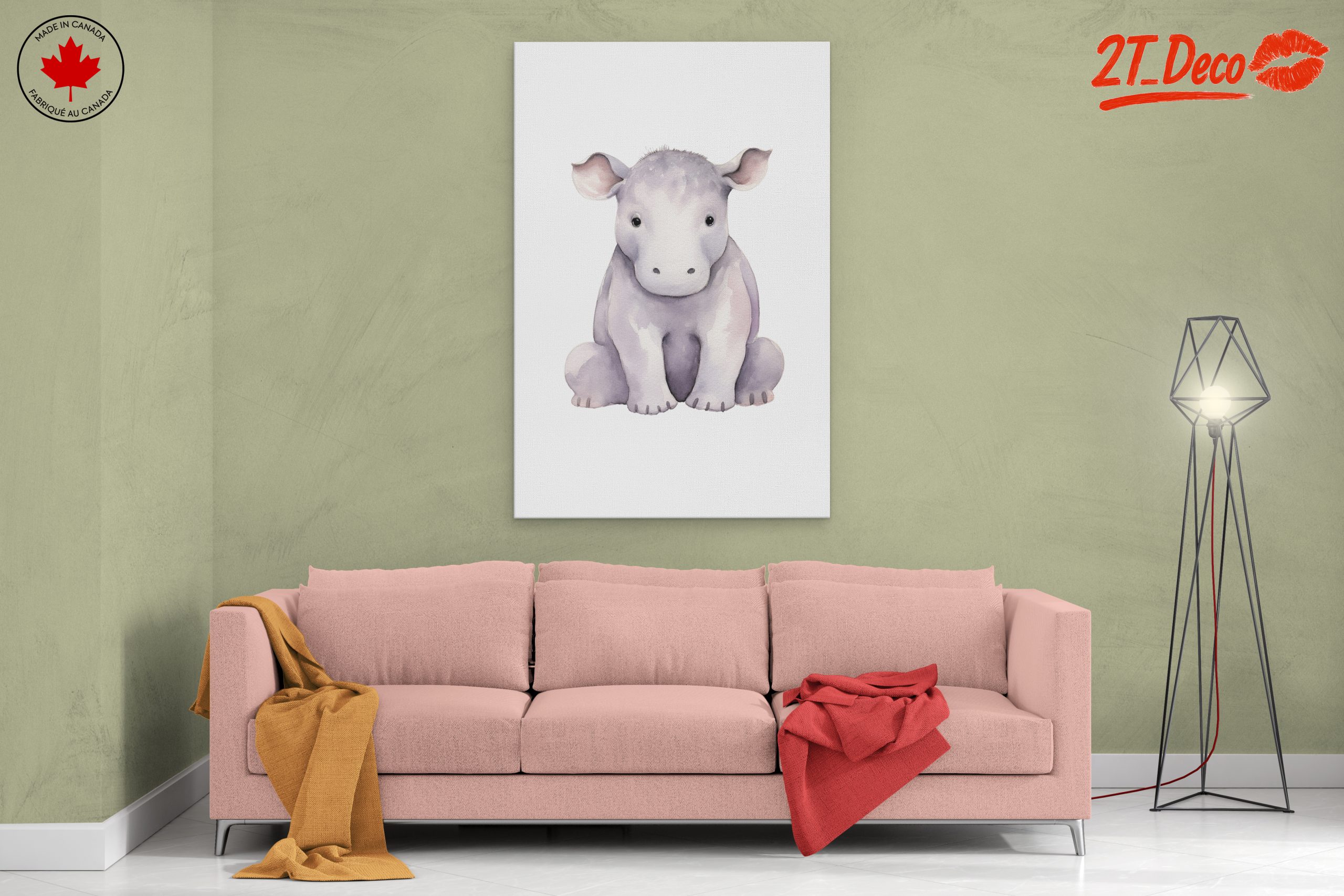 Adorable Watercolor Artwork of a Young Animal - Image 2