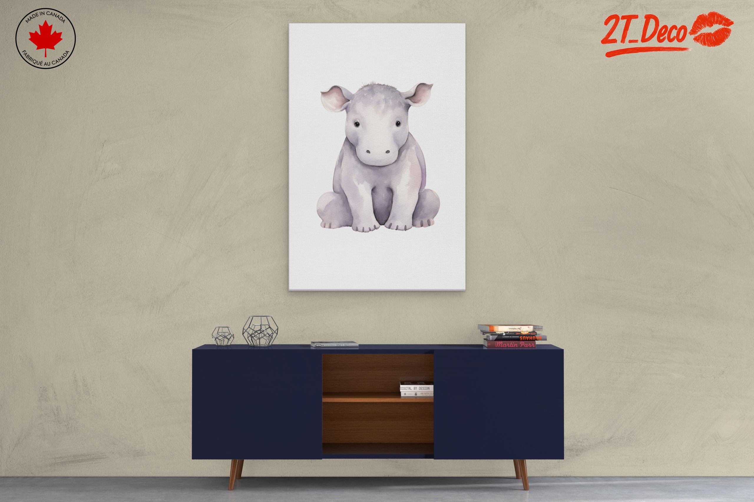 Adorable Watercolor Artwork of a Young Animal - Image 3