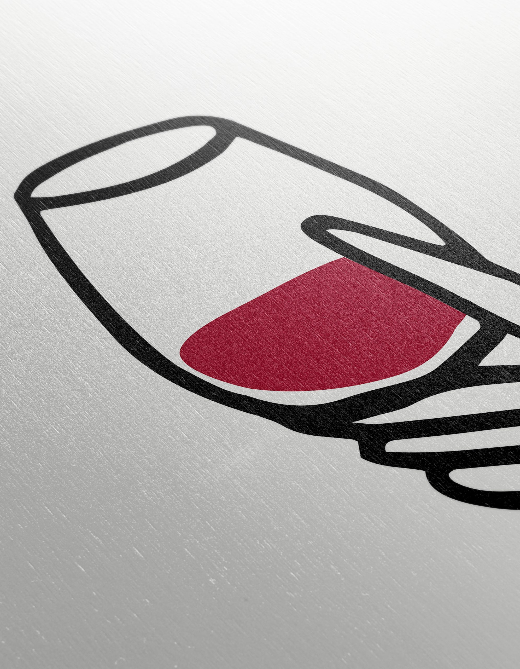 Stylized Hand Holding a Wine Glass Art - Image 12