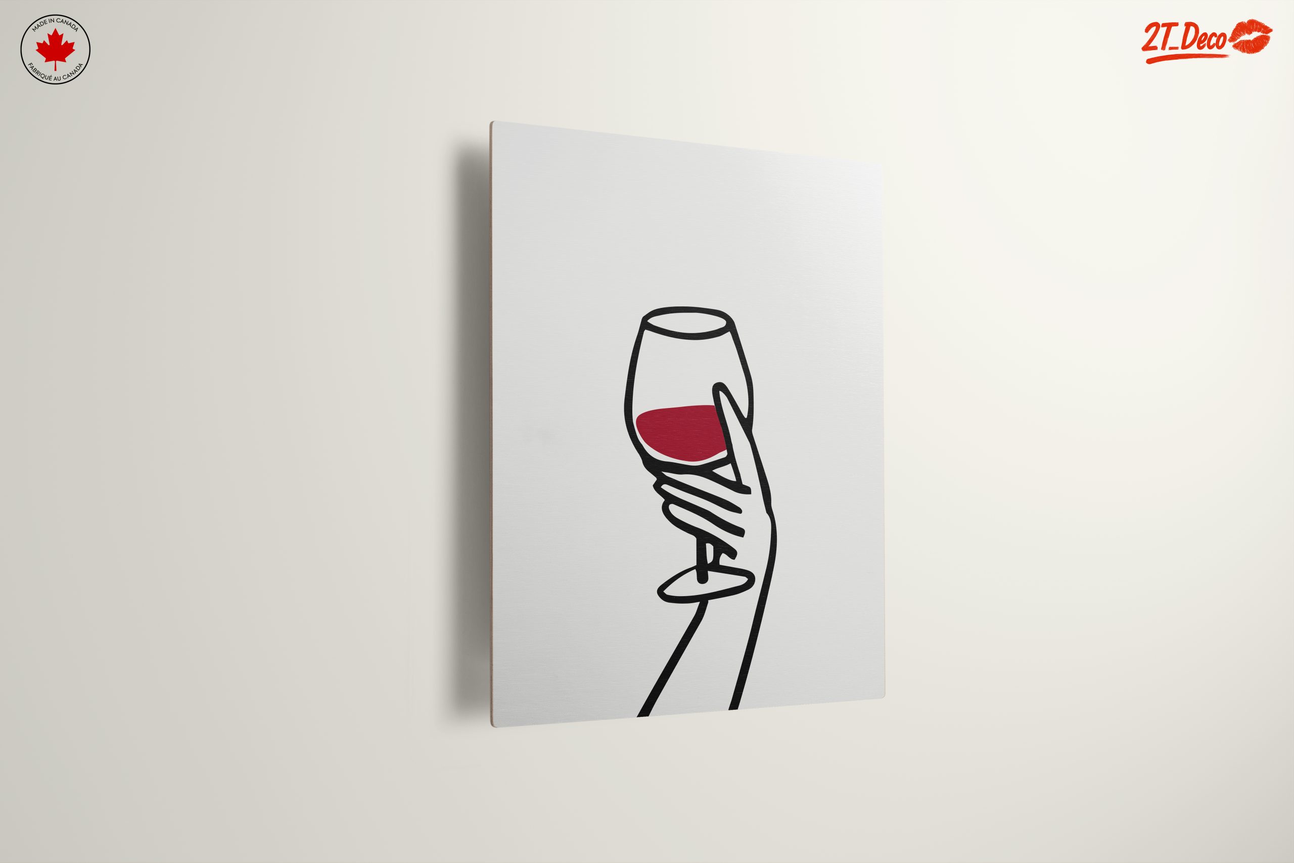 Stylized Hand Holding a Wine Glass Art - Image 13