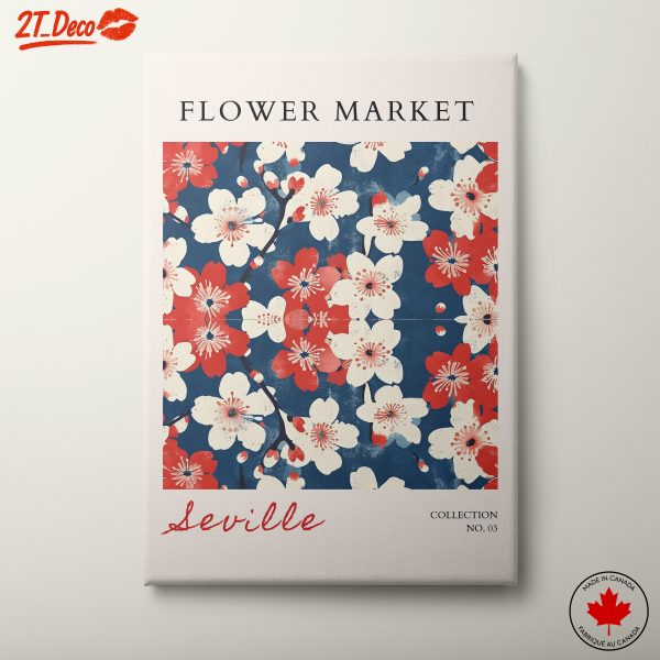 Flower Market in Seville Artwork