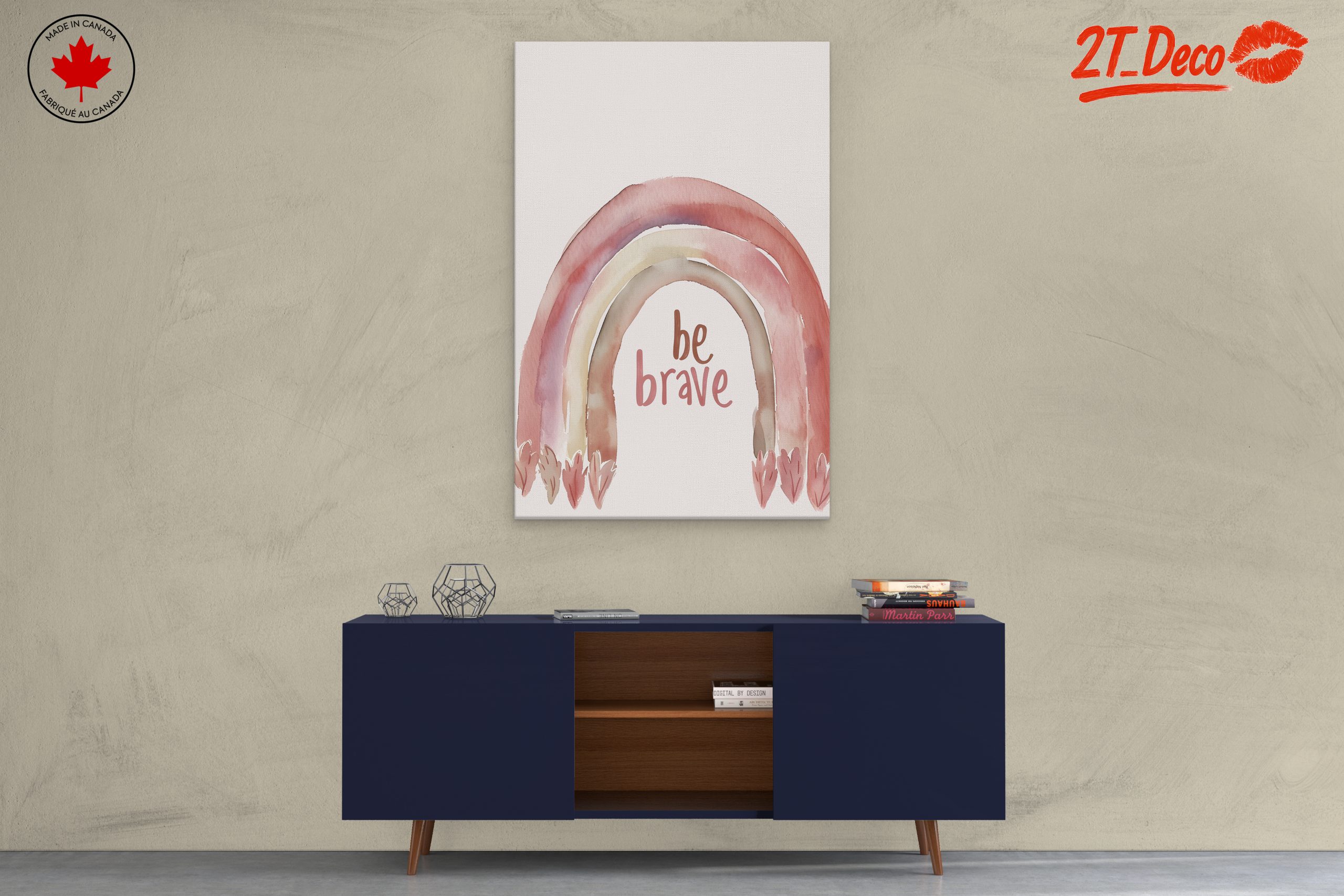 Be Brave Inspirational Quote Art - Image 3