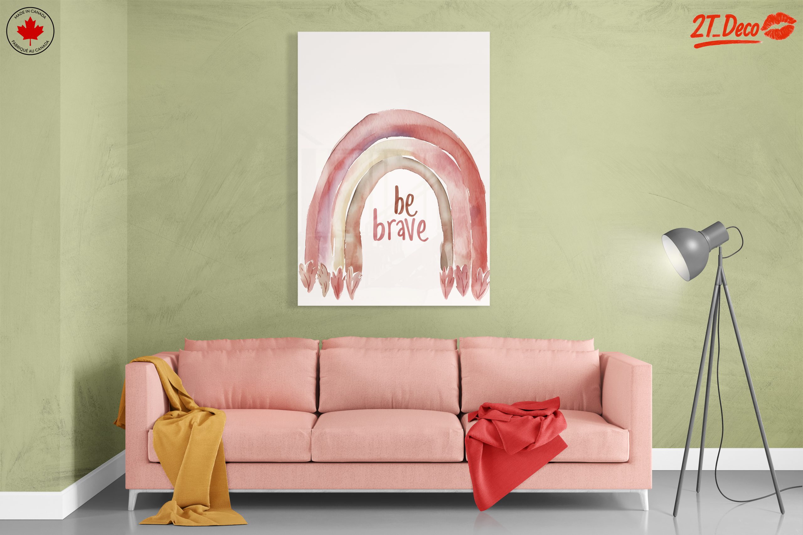 Be Brave Inspirational Quote Art - Image 7