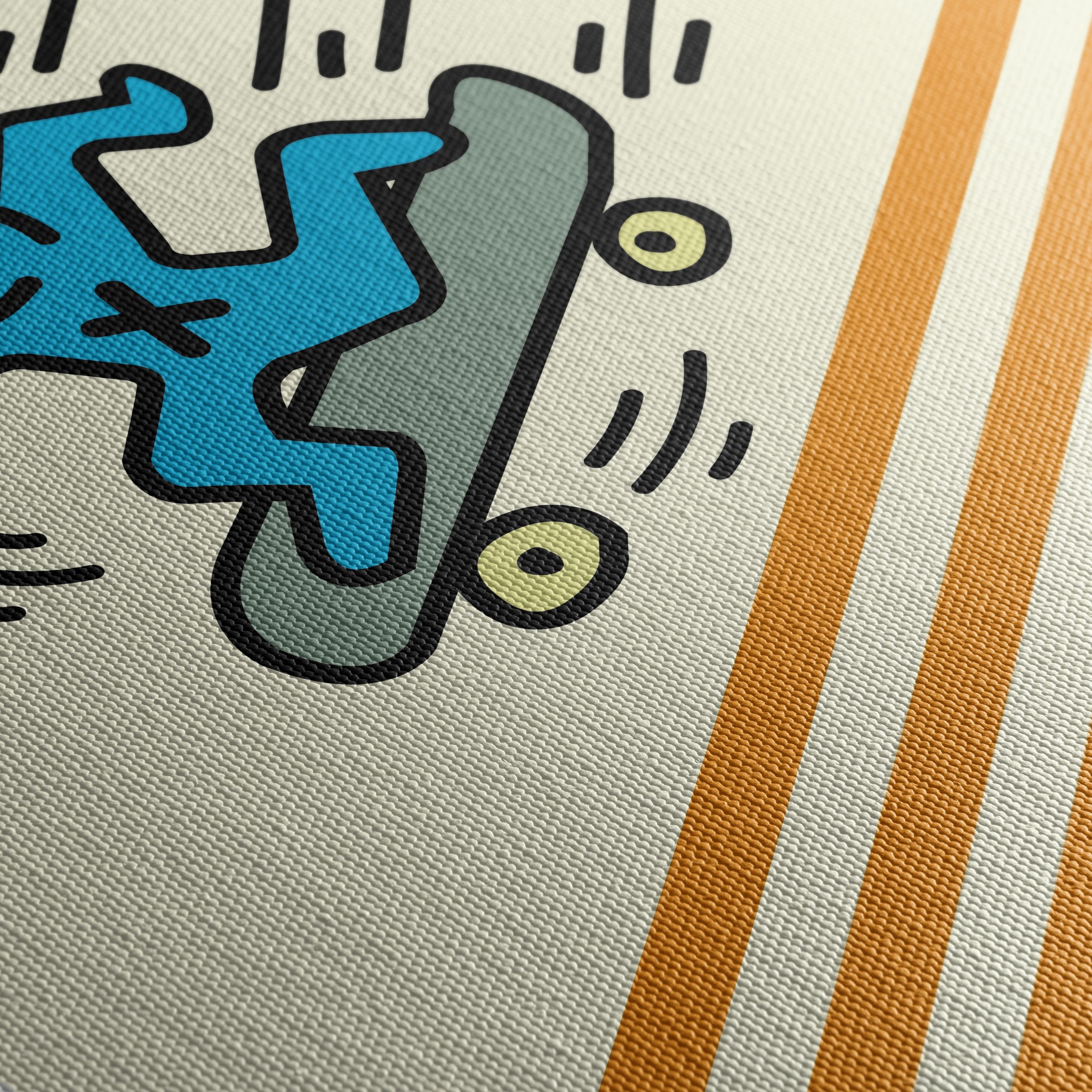 Dynamic Skateboarding Character Art - Image 5