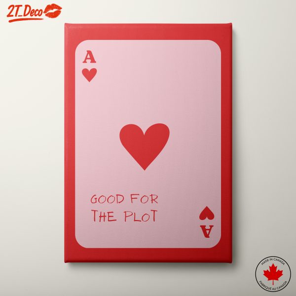 Ace of Hearts Playing Card Art 24