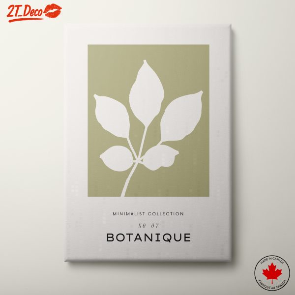 Minimalist Botanical Art with Leaf Design