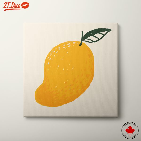 Stylized Mango Fruit Illustration