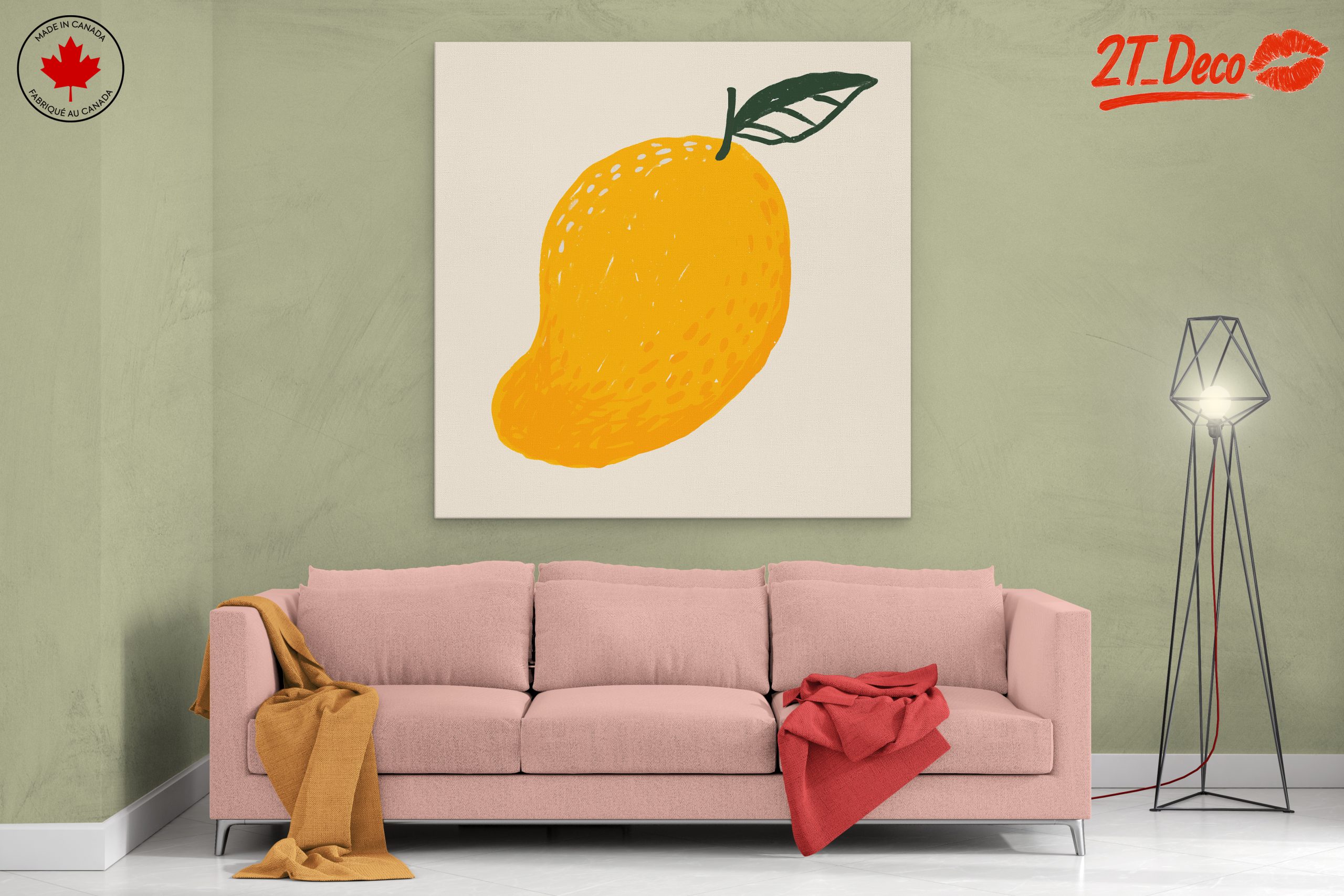 Stylized Mango Fruit Illustration - Image 2