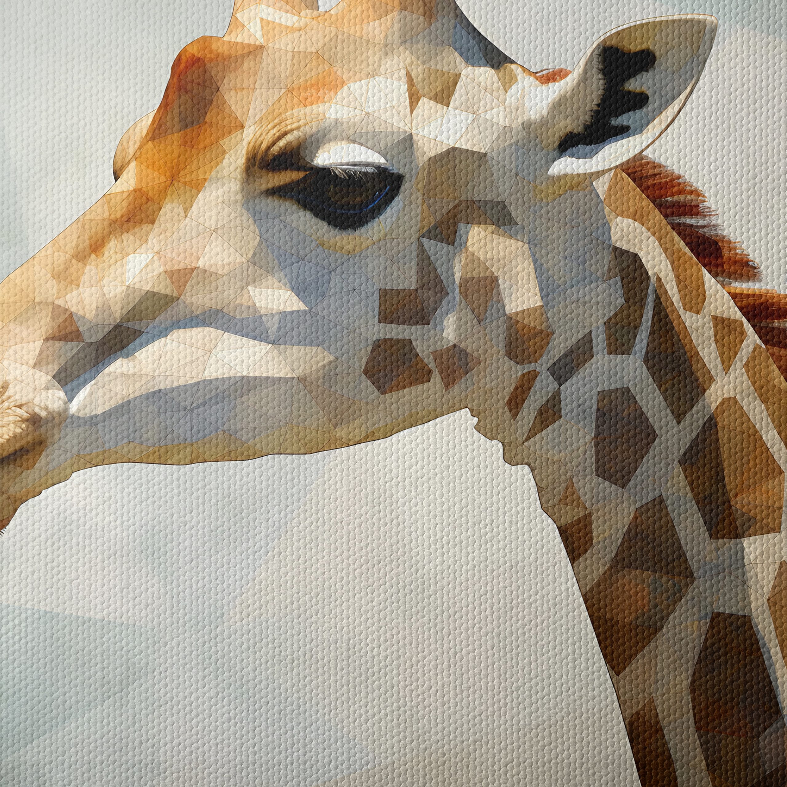 Geometric Giraffe Head Art - Image 4