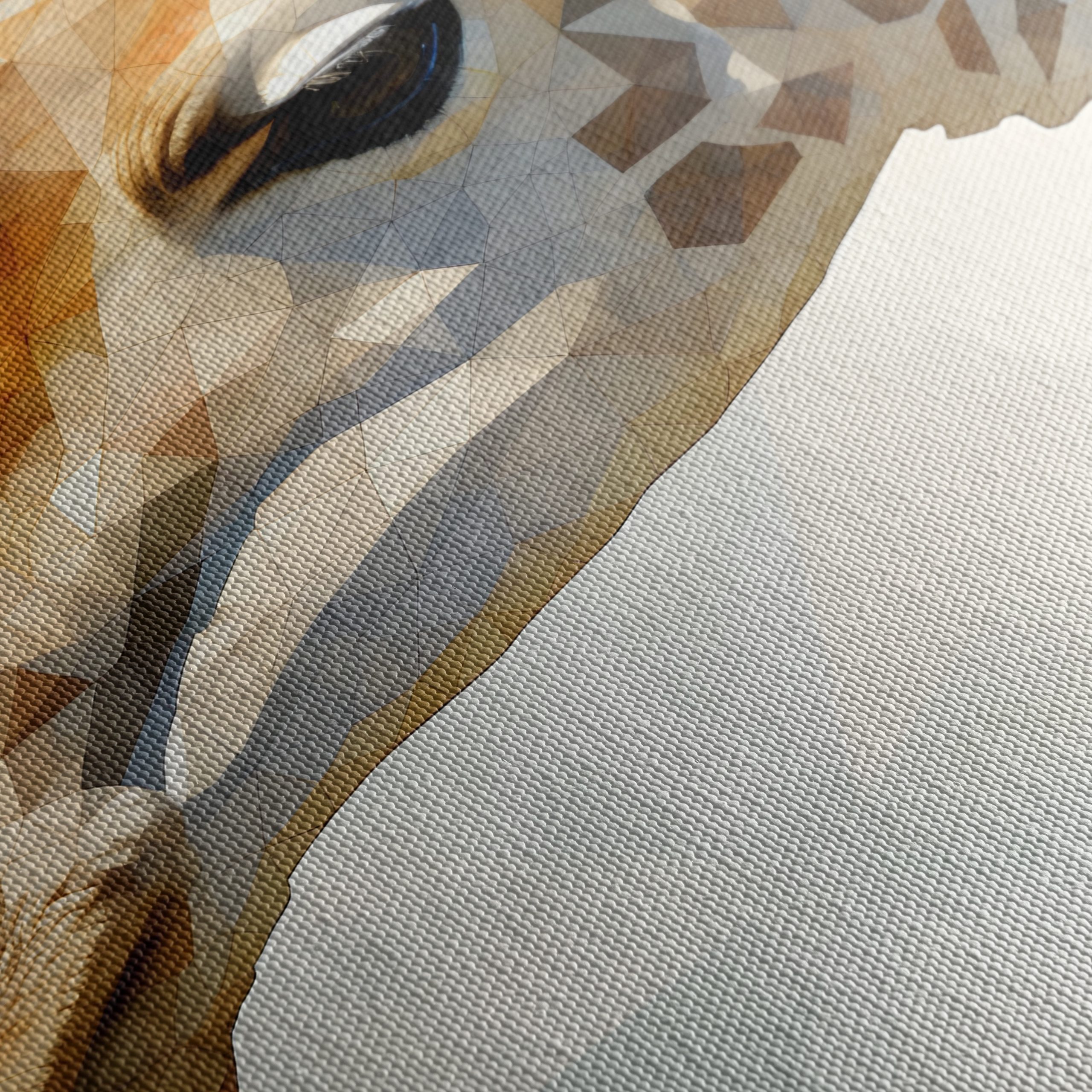 Geometric Giraffe Head Art - Image 5