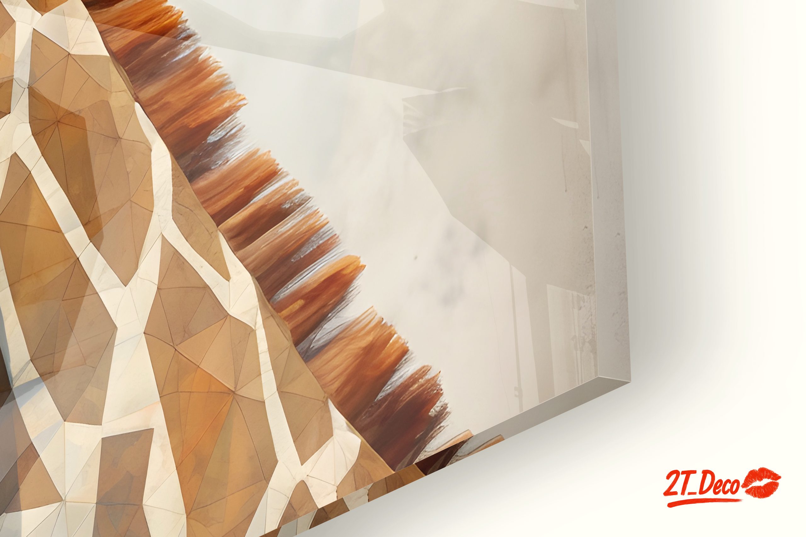 Geometric Giraffe Head Art - Image 9