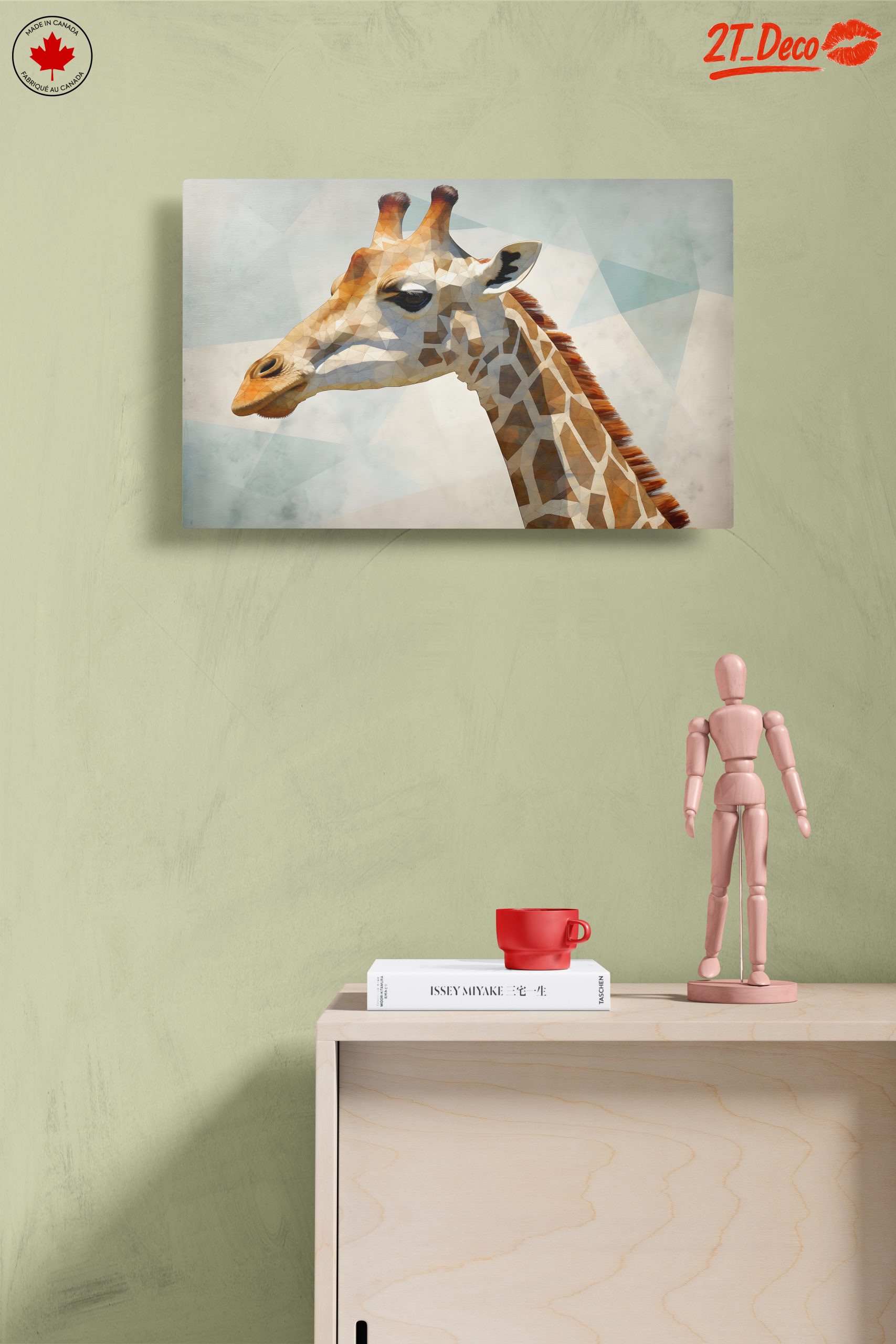 Geometric Giraffe Head Art - Image 14