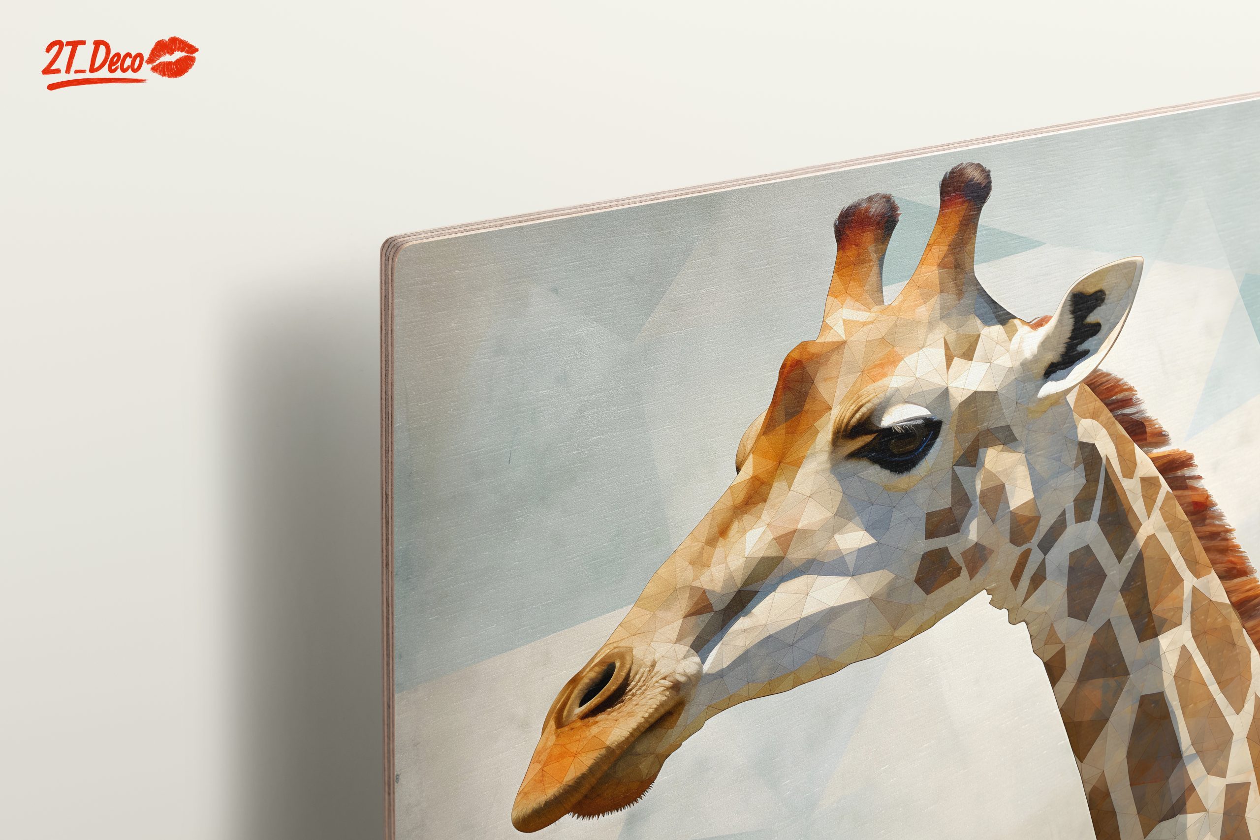 Geometric Giraffe Head Art - Image 15