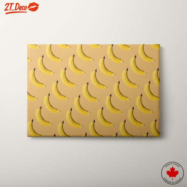 Playful Banana Pattern Artwork