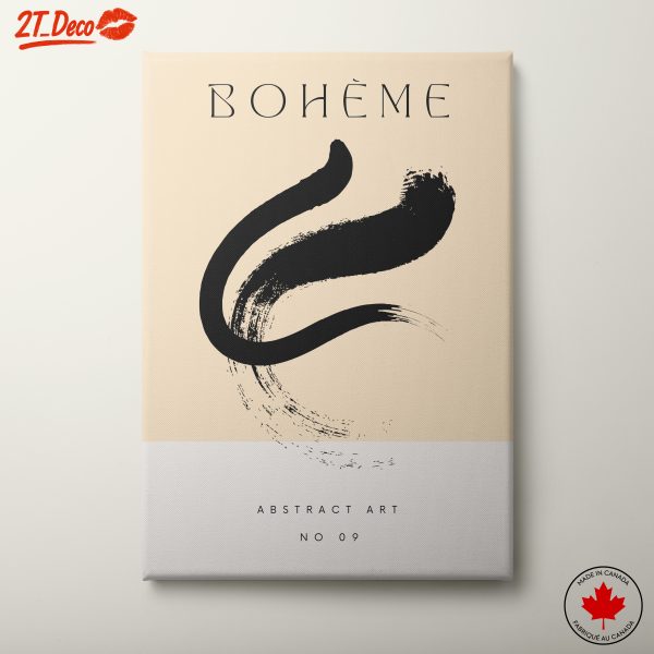 Bohème Abstract Art with Bold Brush Strokes