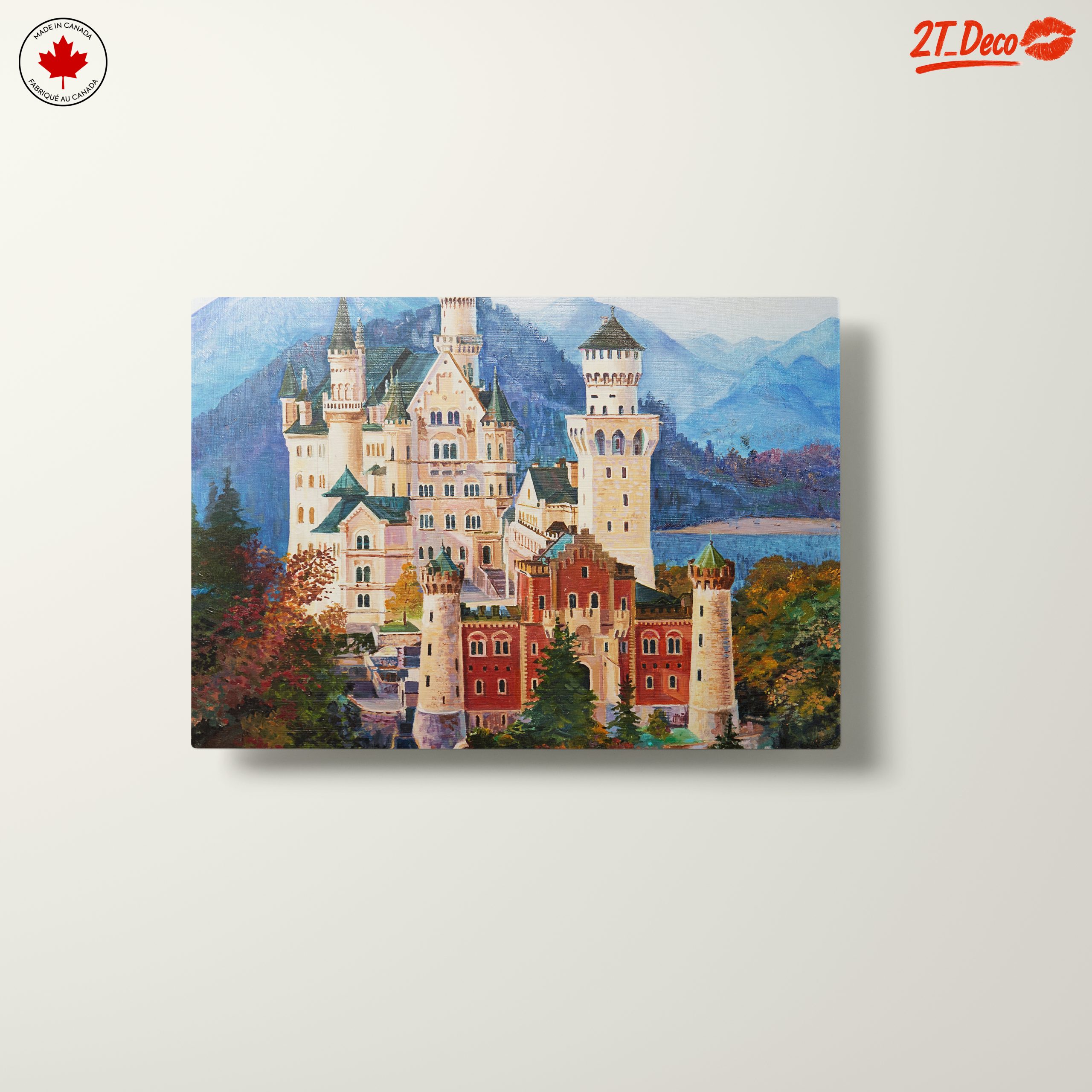 Neuschwanstein Castle Scenic Landscape Art - Image 10