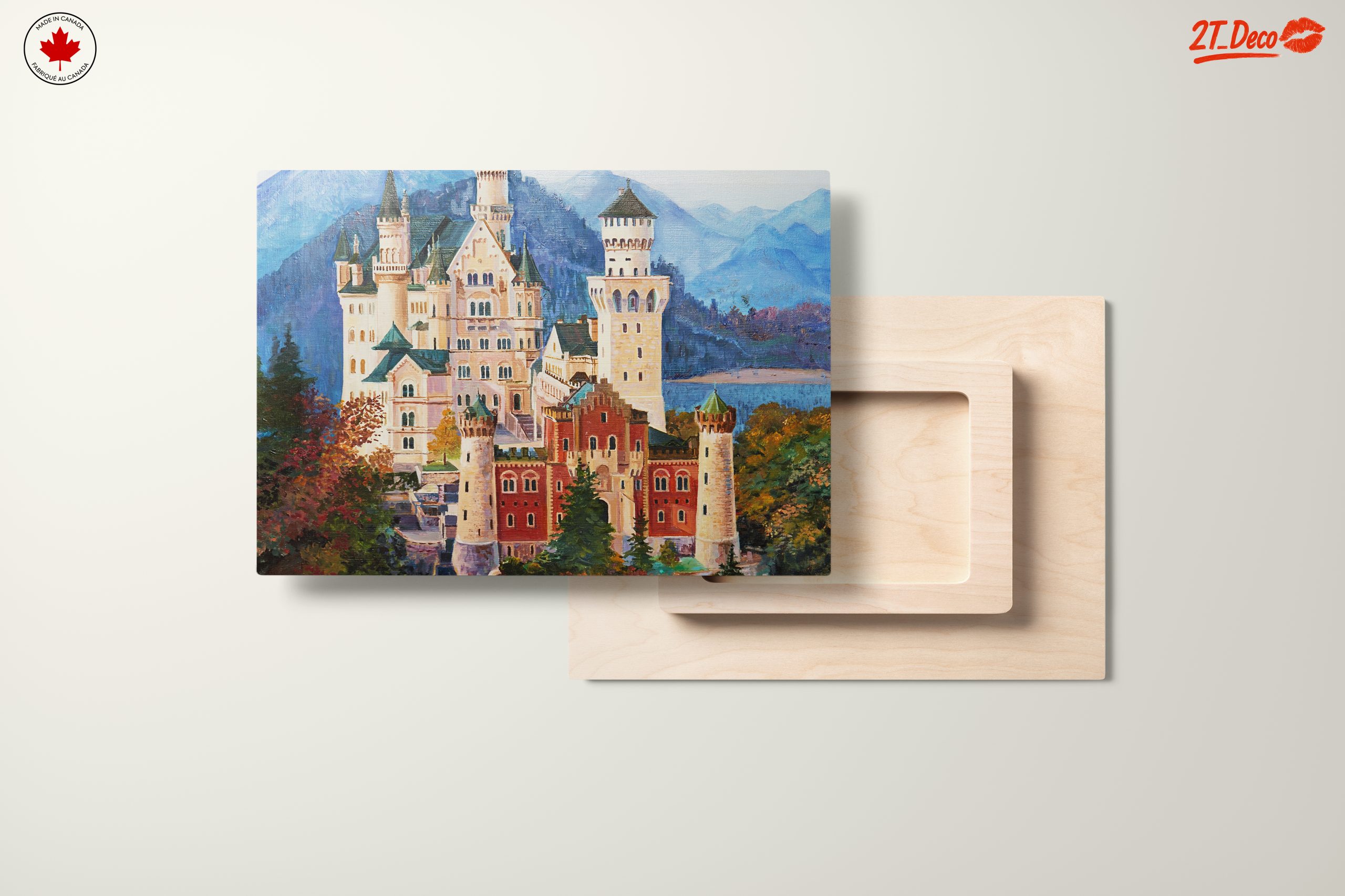 Neuschwanstein Castle Scenic Landscape Art - Image 11