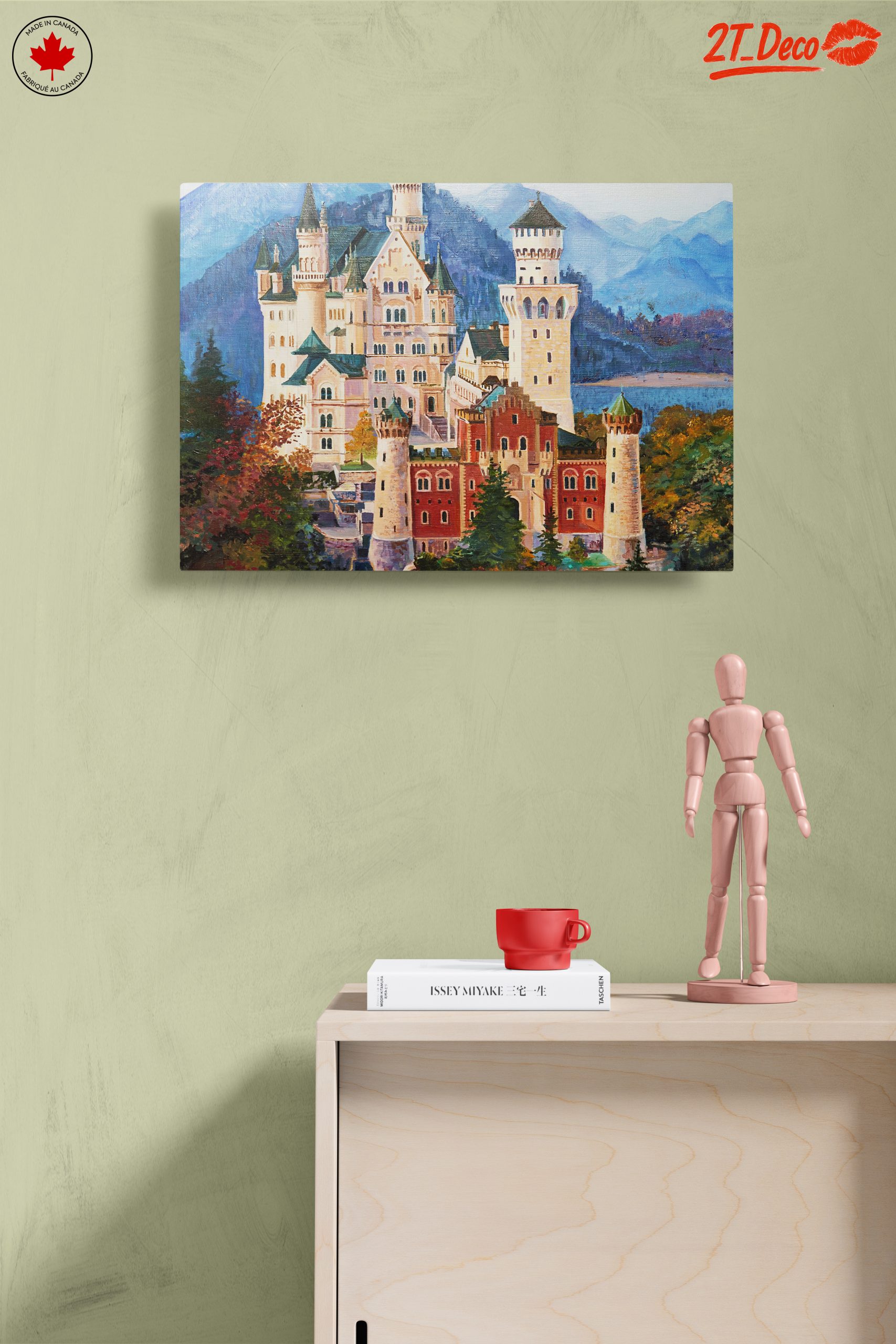 Neuschwanstein Castle Scenic Landscape Art - Image 14