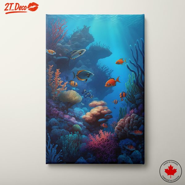 Vibrant Underwater Abstract Marine Life 2
