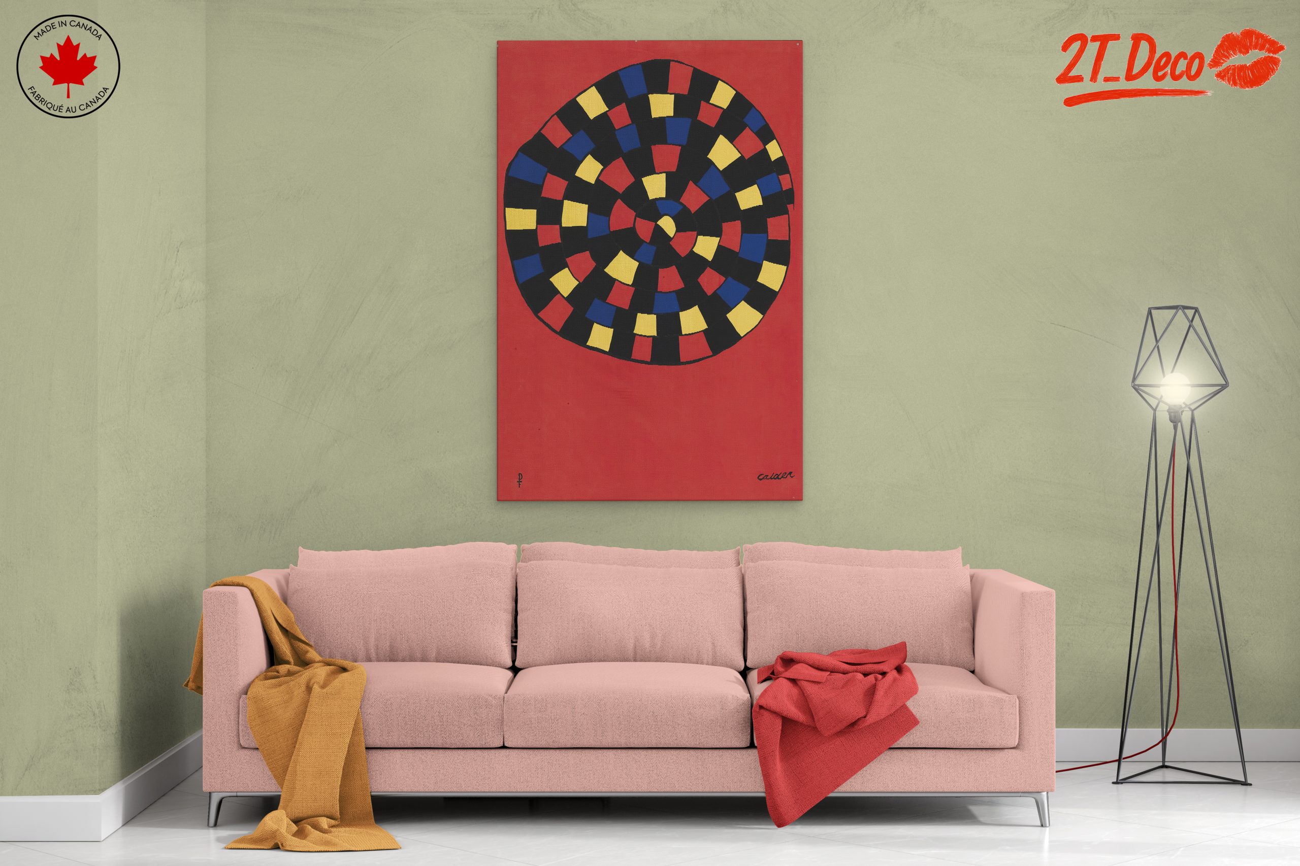 Vibrant Colorful Abstract Interior Art 5 - Image 2