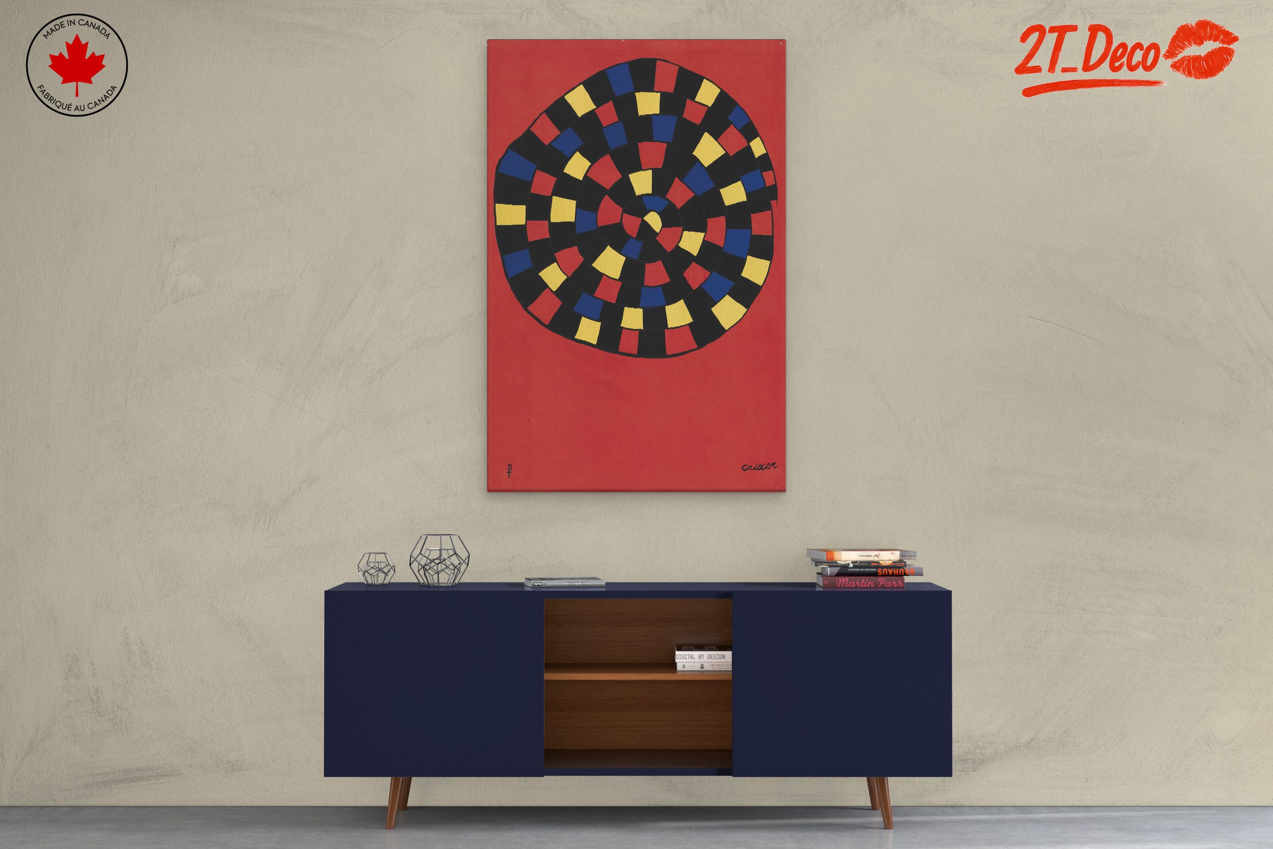 Vibrant Colorful Abstract Interior Art 5 - Image 3