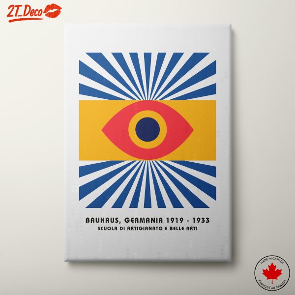 Bauhaus Eye Art with Geometric Elements
