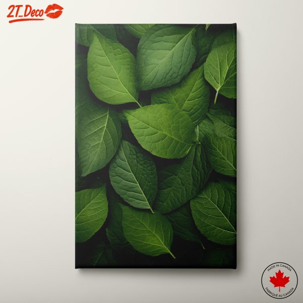 Lush Green Botanical Leaf Art 3