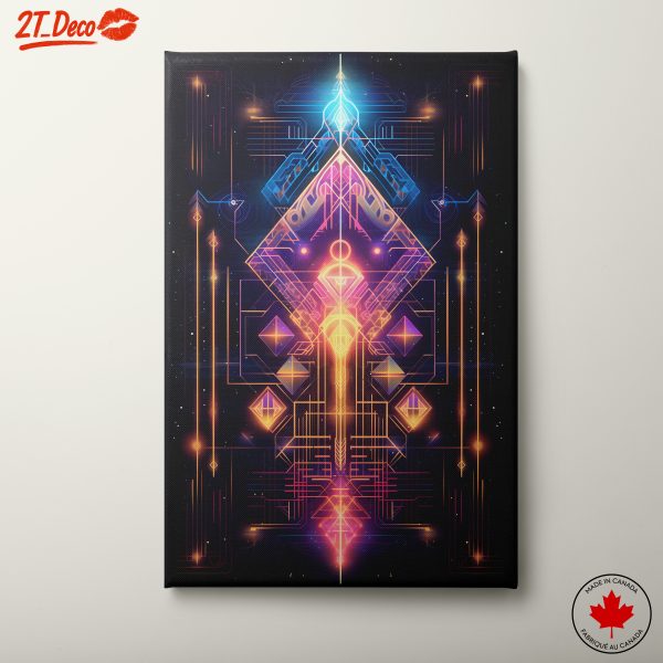 Vibrant Cosmic Abstract Art