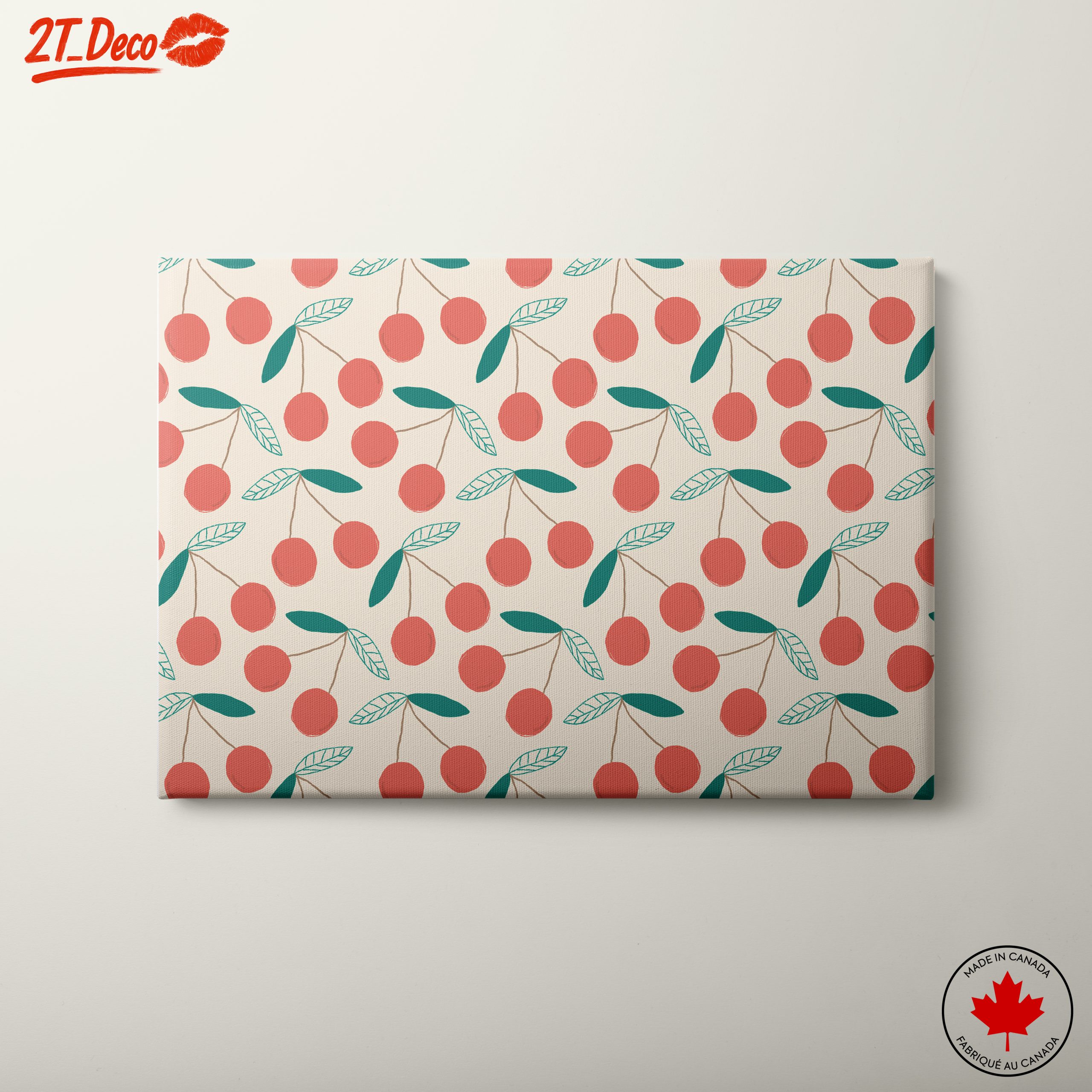 Charming Cherry Botanical Art Pattern