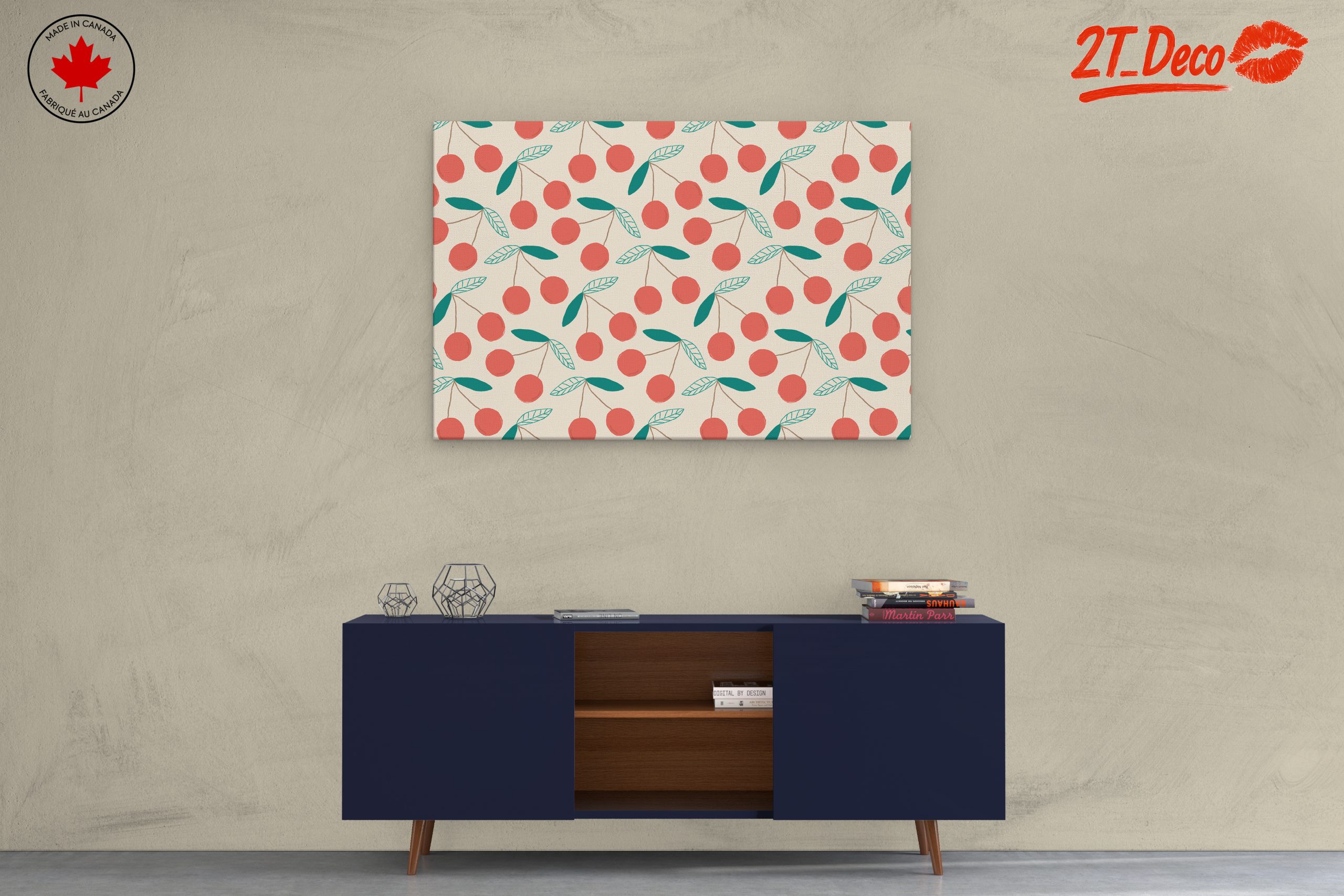 Charming Cherry Botanical Art Pattern - Image 3