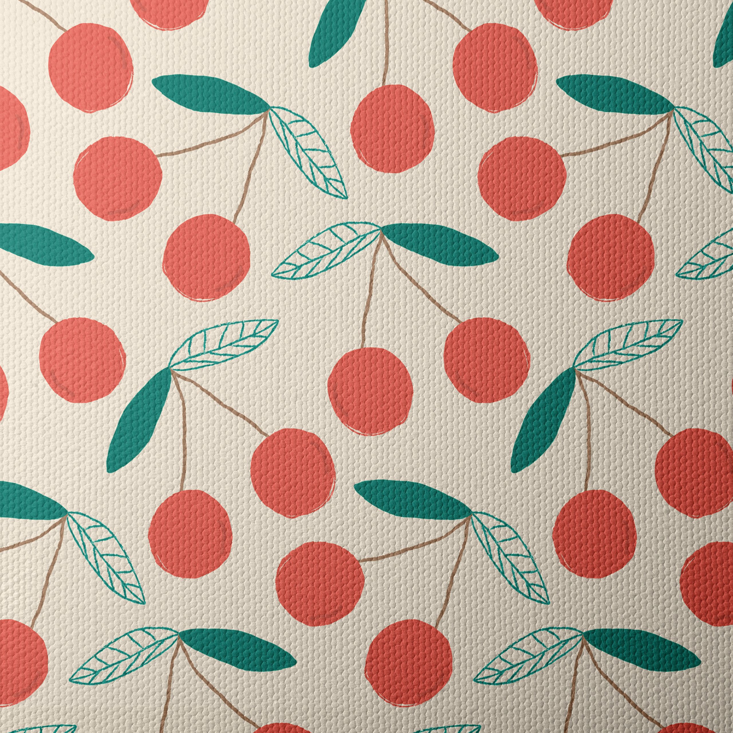 Charming Cherry Botanical Art Pattern - Image 4