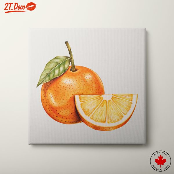 Vibrant Abstract Food Art of an Orange 2