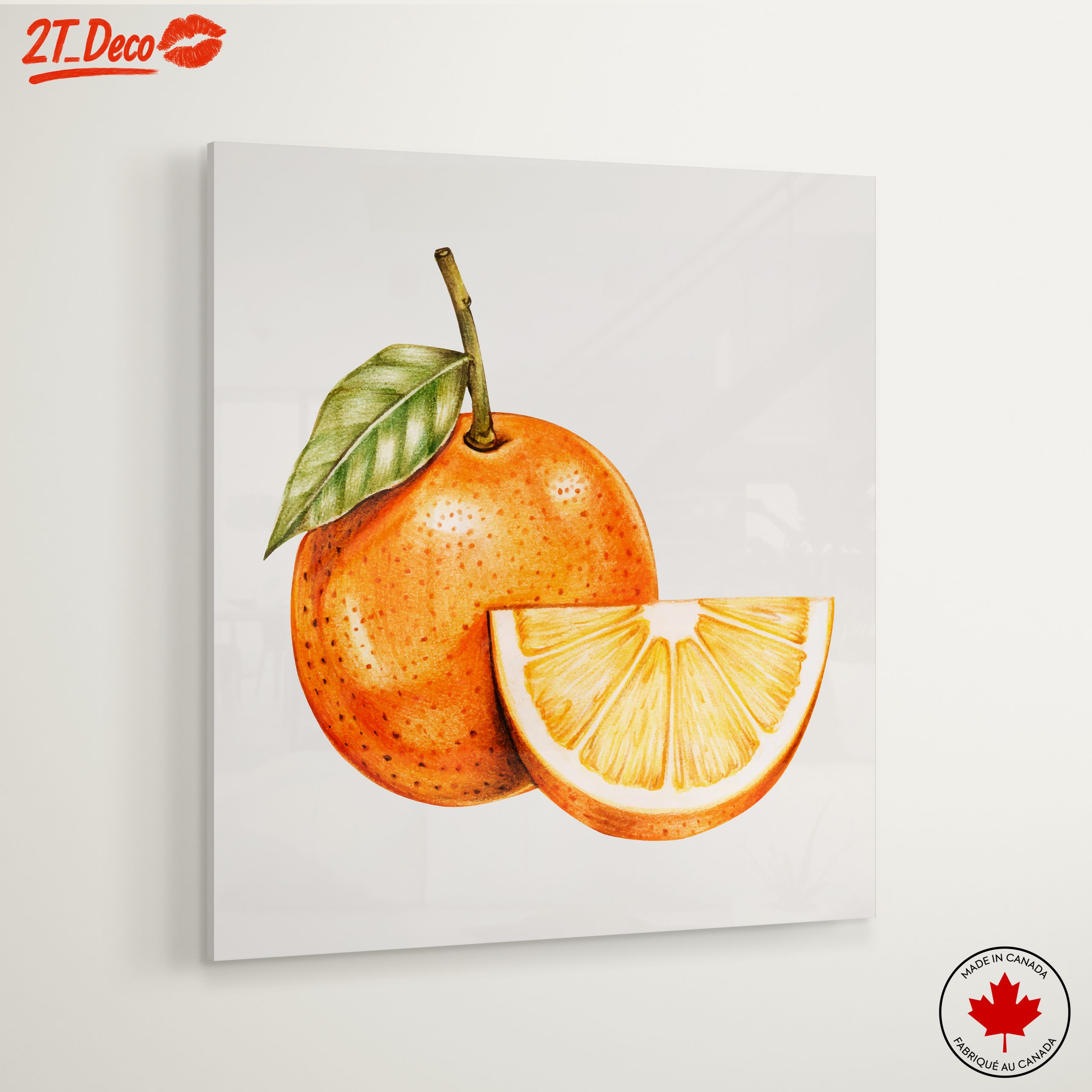 Vibrant Abstract Food Art of an Orange 2 - Image 6