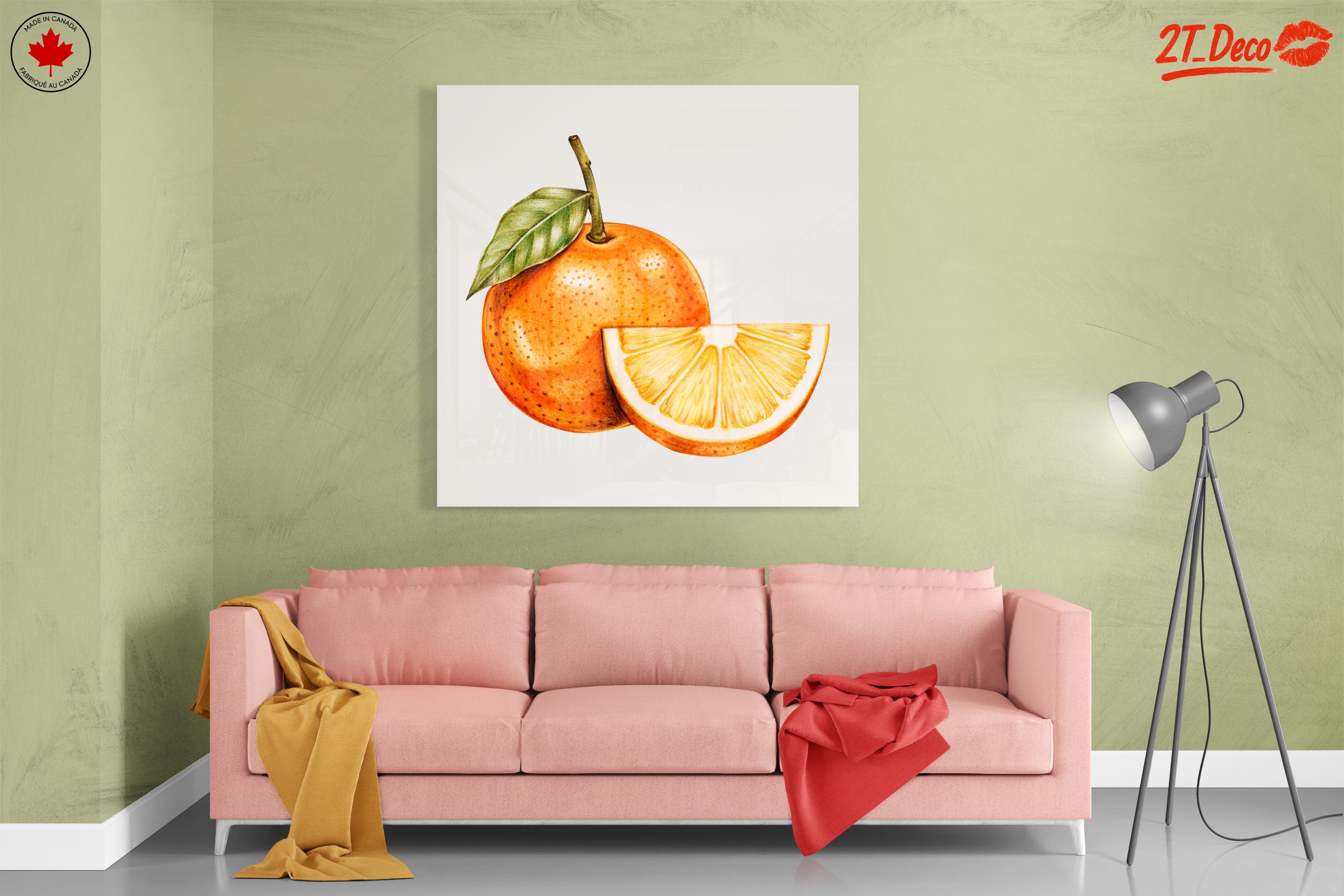 Vibrant Abstract Food Art of an Orange 2 - Image 7