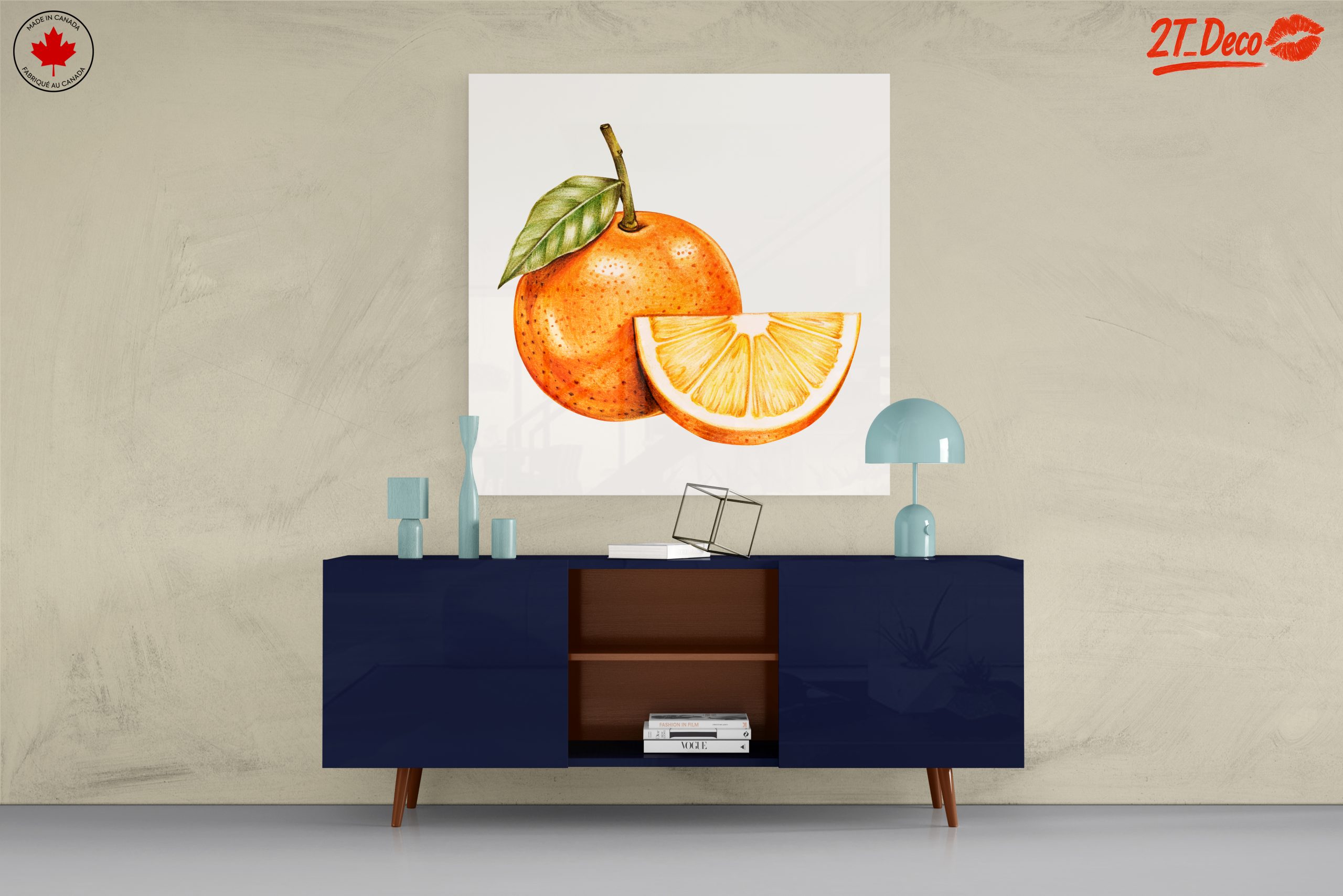 Vibrant Abstract Food Art of an Orange 2 - Image 8