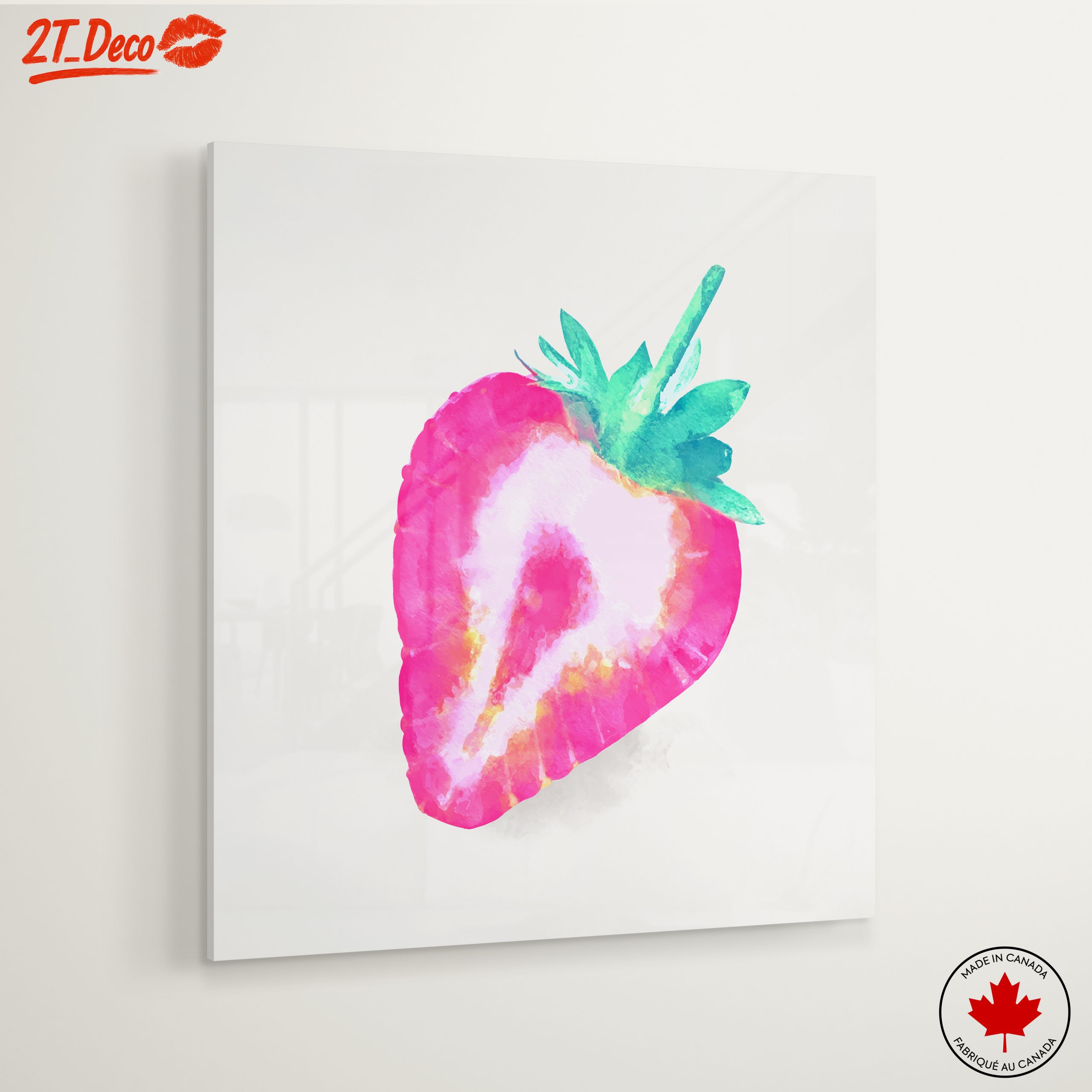 Vibrant Abstract Strawberry Art 2 - Image 6