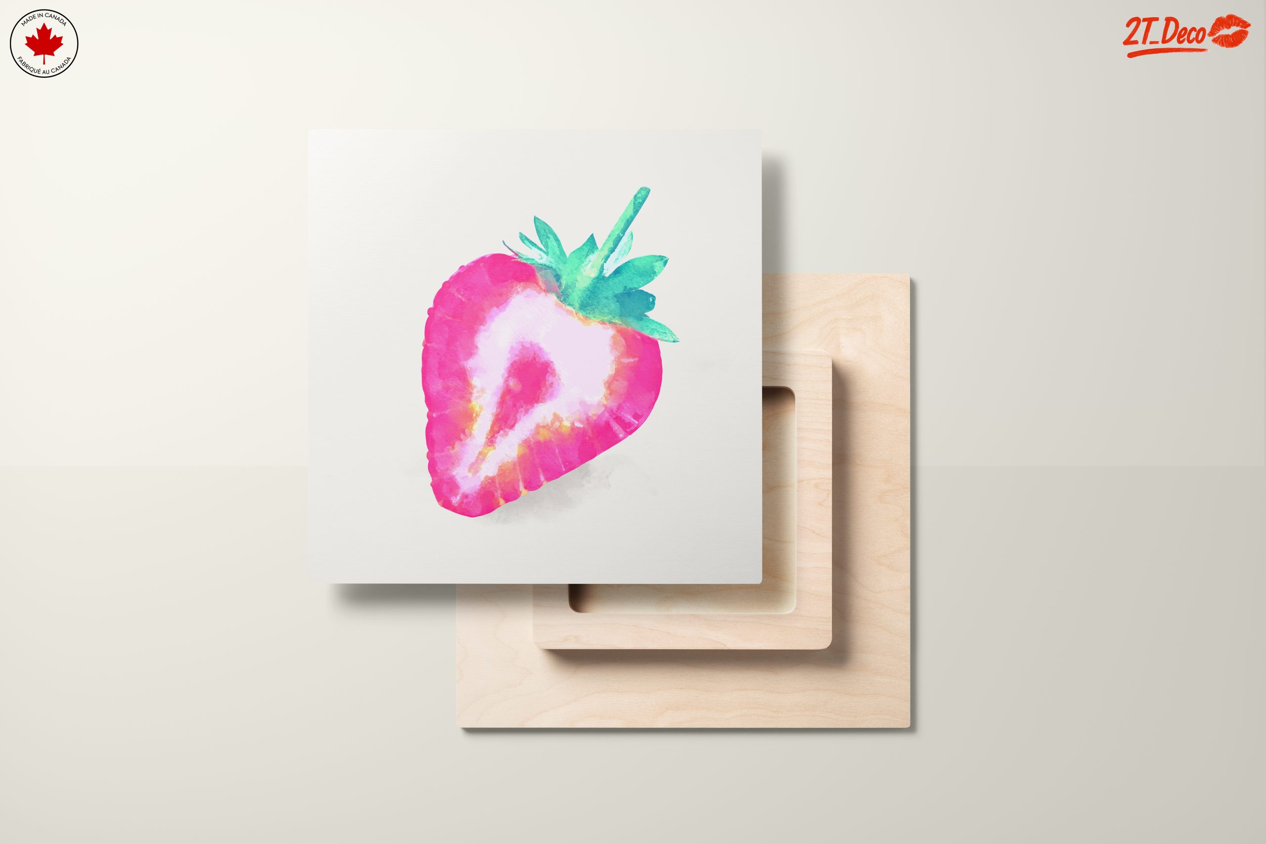 Vibrant Abstract Strawberry Art 2 - Image 11