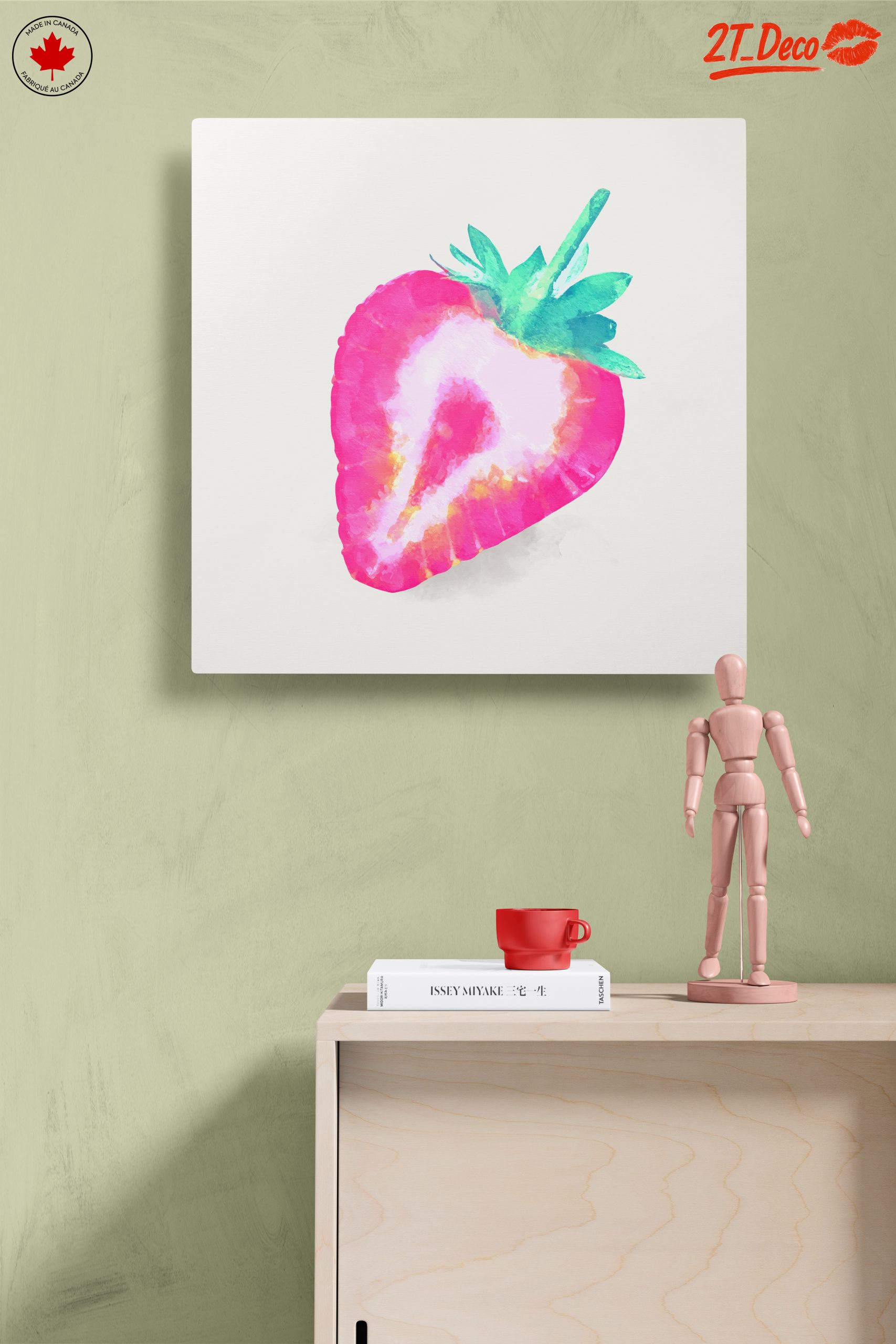 Vibrant Abstract Strawberry Art 2 - Image 14