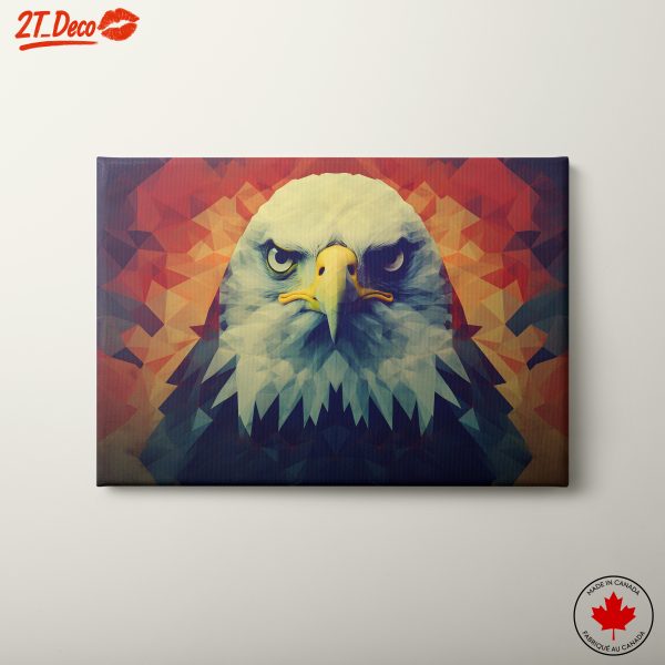 Polygonal Eagle Art Portrait