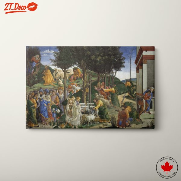 Historical Illustration with Figures and Landscape
