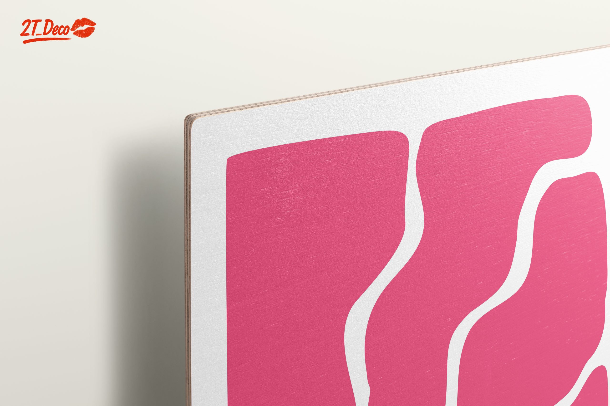 Vibrant Pink and Orange Abstract Design - Image 15